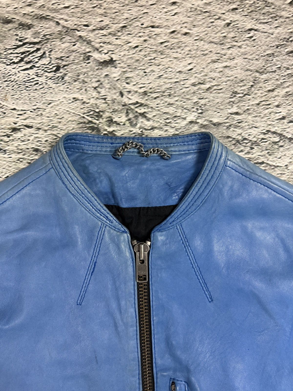 Allsaints Allsaints AW07 specialist blue turqoise Leather Jacket Size US M / EU 48-50 / 2 - 5 Thumbnail