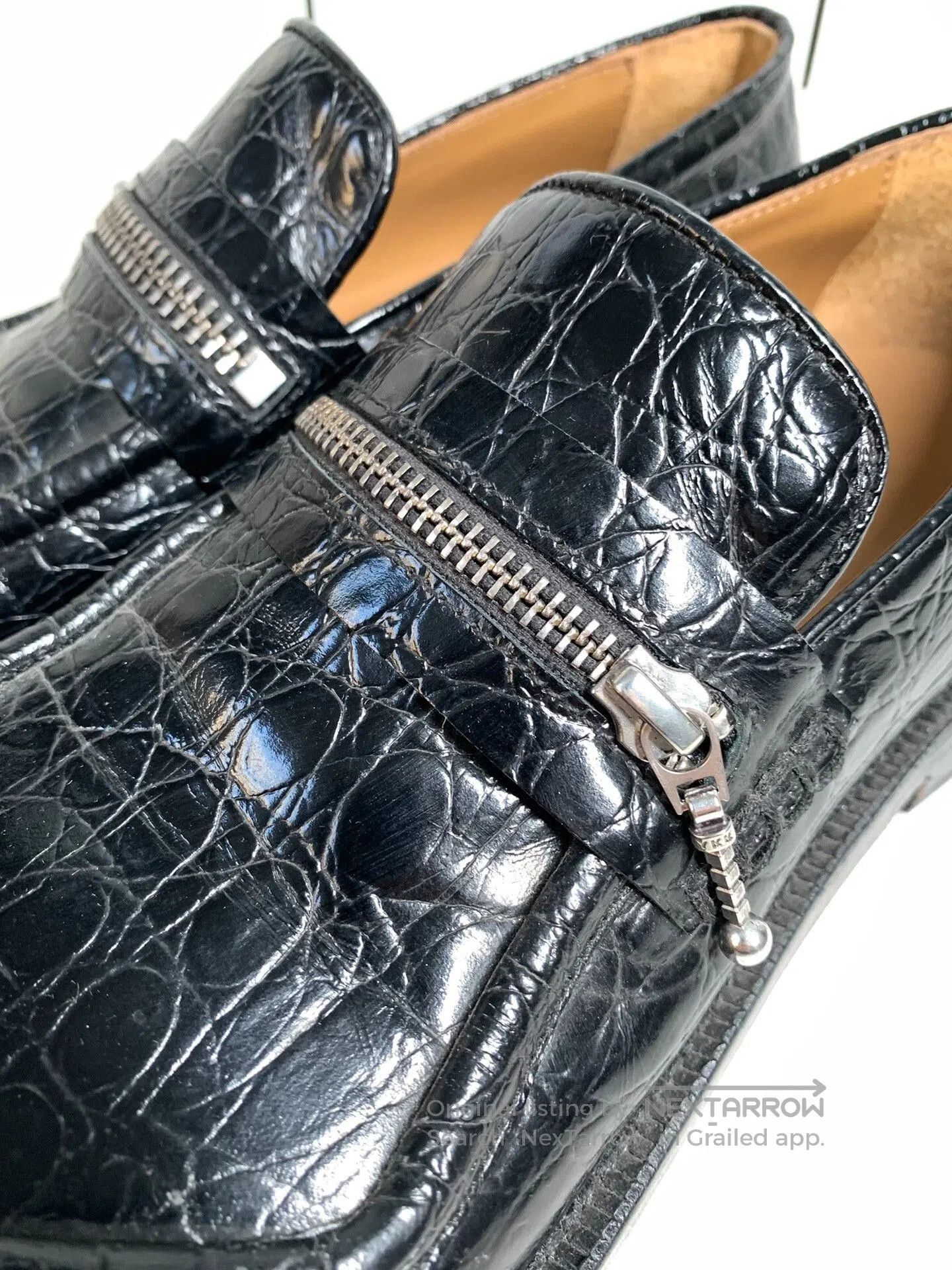 Magliano Magliano Crocodile Pattern Leather Shoes. Size US 7 / EU 40 - 1 Thumbnail