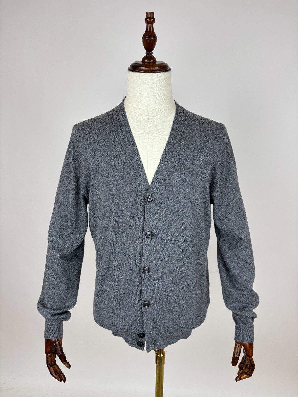 Massimo Osti Massimo Dutti Cotton Silk Cashmere Cardigan Sweater Size US L / EU 52-54 / 3 - 2 Thumbnail