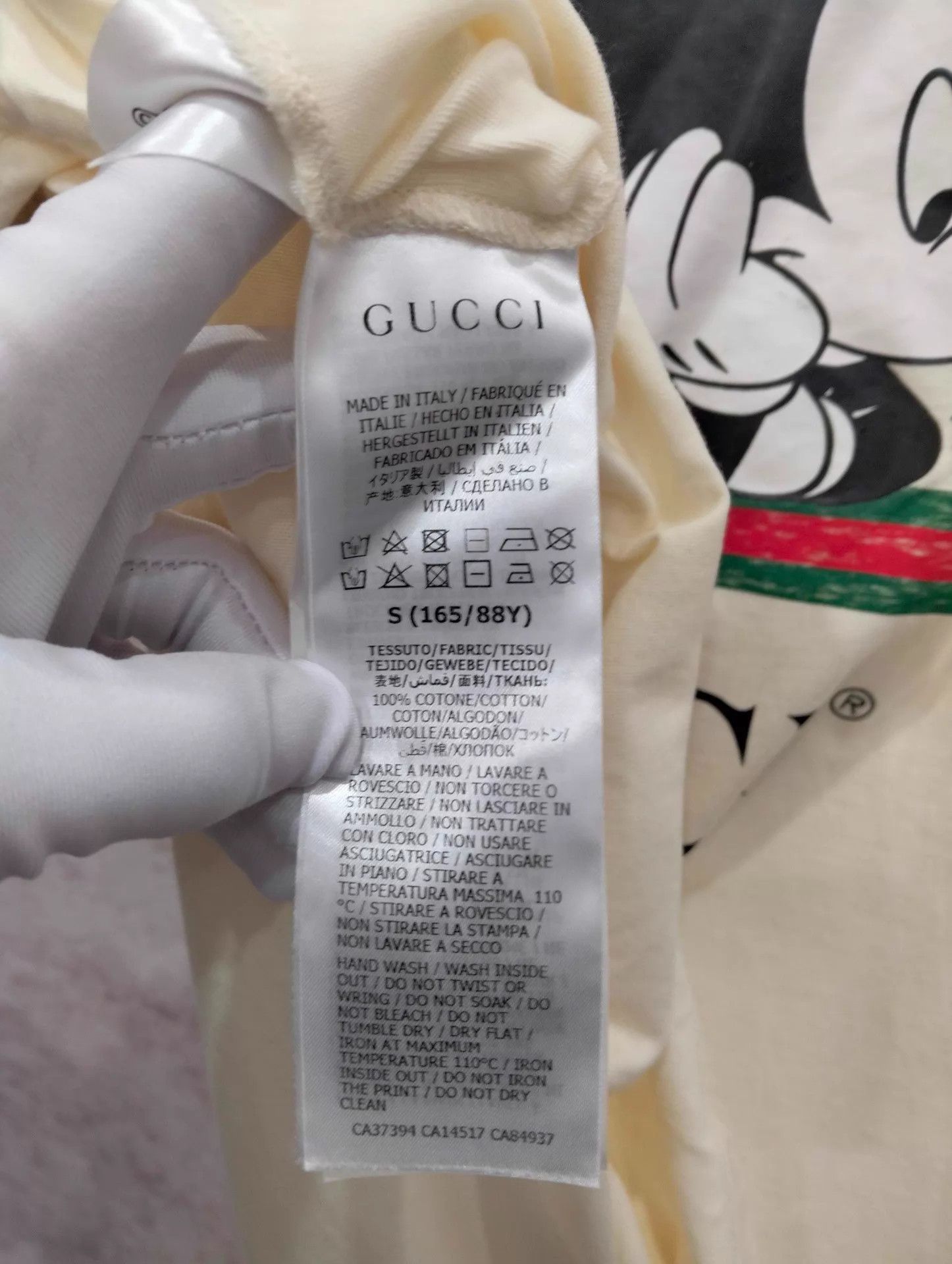 Gucci Gucci x Disney Mickey T-shirt S Size US S / EU 44-46 / 1 - 5 Thumbnail