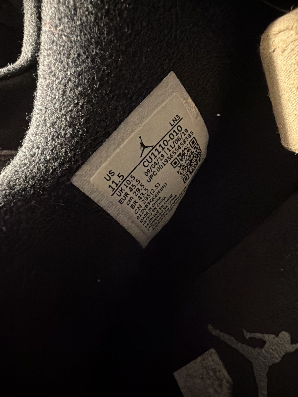 Jordan Brand Jordan 4 Retro Black Cat 2020 Size US 11.5 / EU 44-45 - 6 Thumbnail