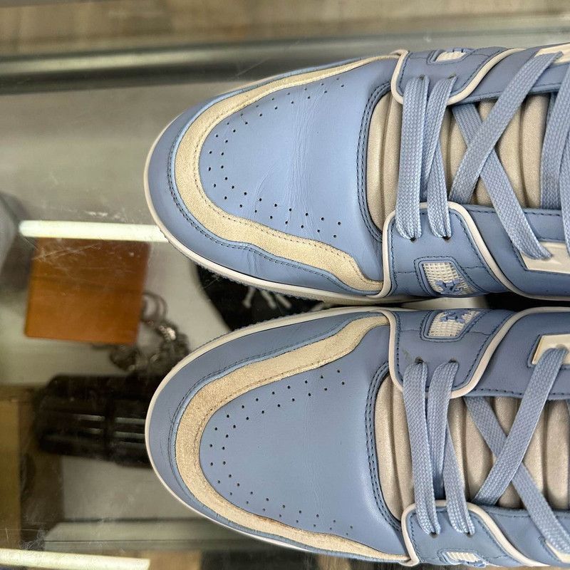 Louis Vuitton Louis Vuitton Blue Trainer Low Top Sneakers -2508 Size US 10.5 / EU 43-44 - 6 Thumbnail