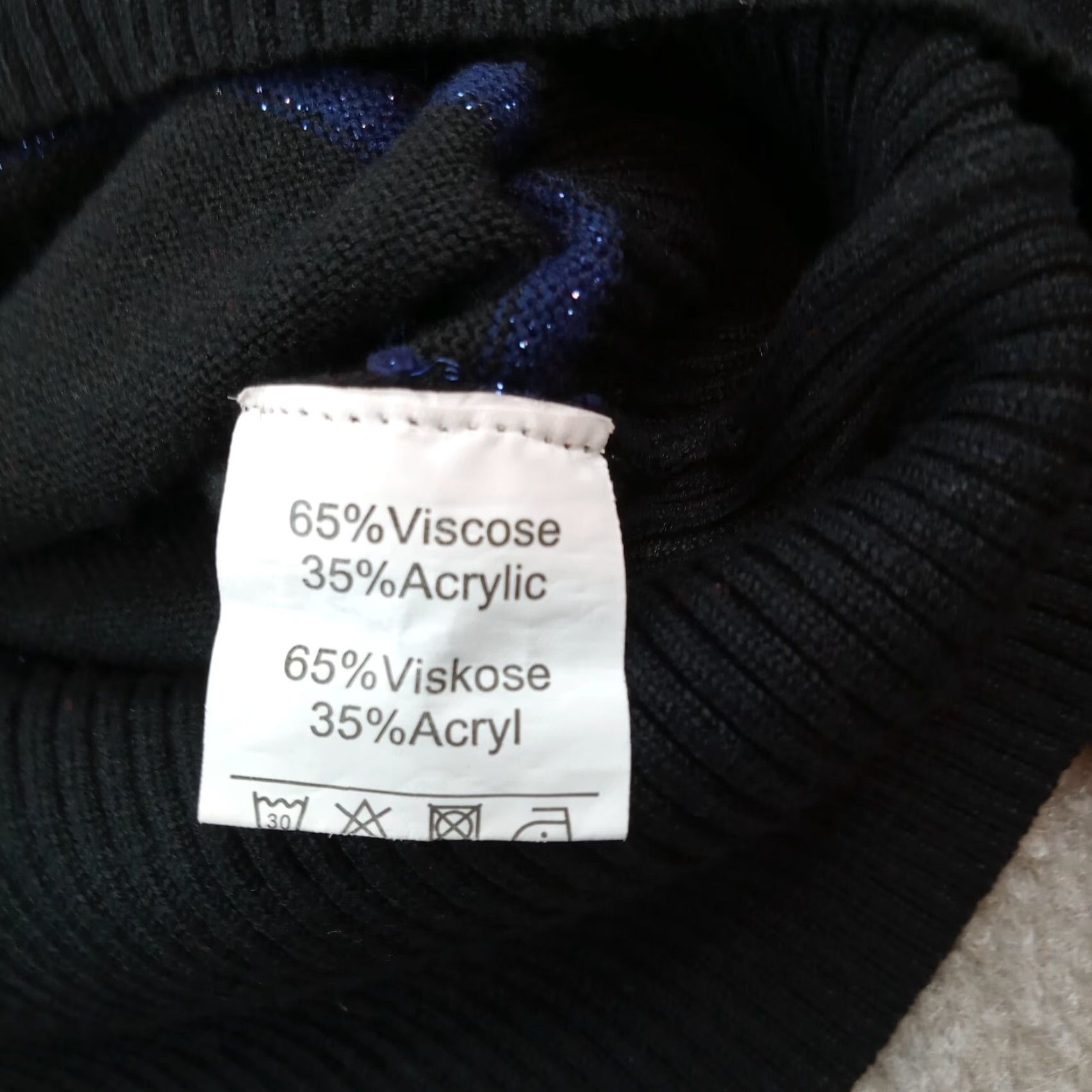 Vintage Womens Sweater Grace Karin Large Extra Large XL Black Metallic Cardigan Lightweight Casual Size L / US 10 / IT 46 - 6 Thumbnail