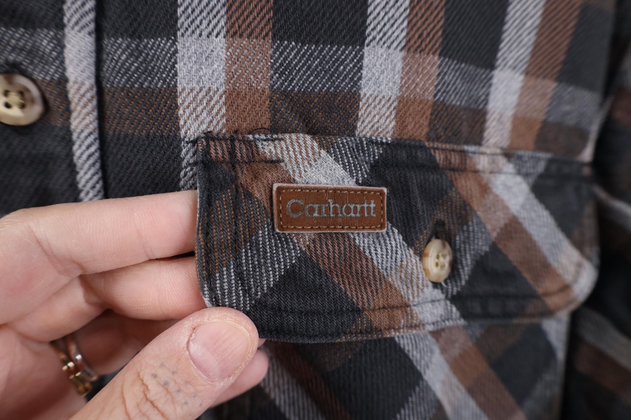 Carhartt Vintage Carhartt Heavyweight Flannel Button Shirt Plaid Size US L / EU 52-54 / 3 - 6 Thumbnail