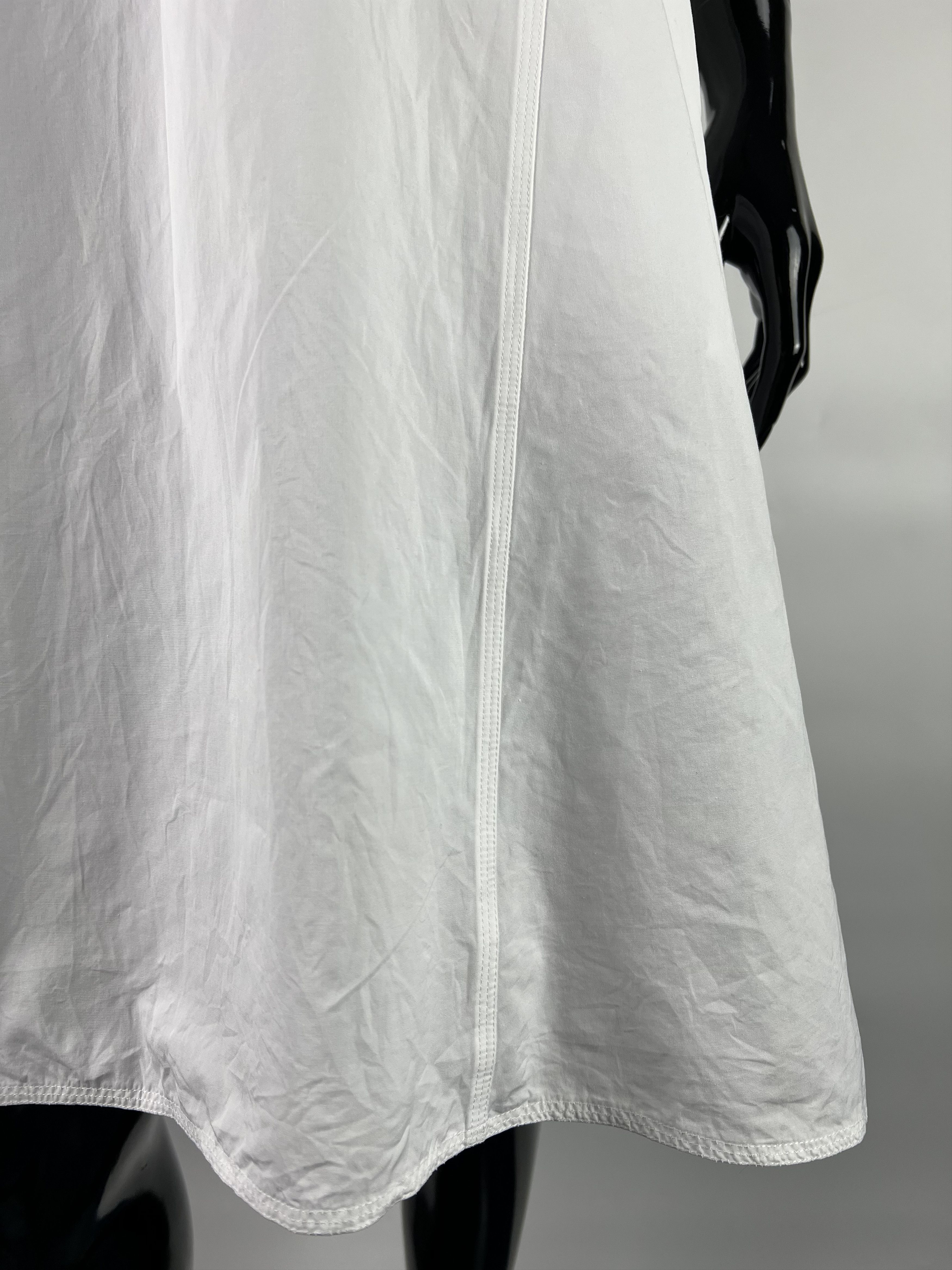 SOFIE D'HOORE Sofie D'Hoore White Cotton Midi Dress Size 34 Size XS / US 0-2 / IT 36-38 - 8 Thumbnail
