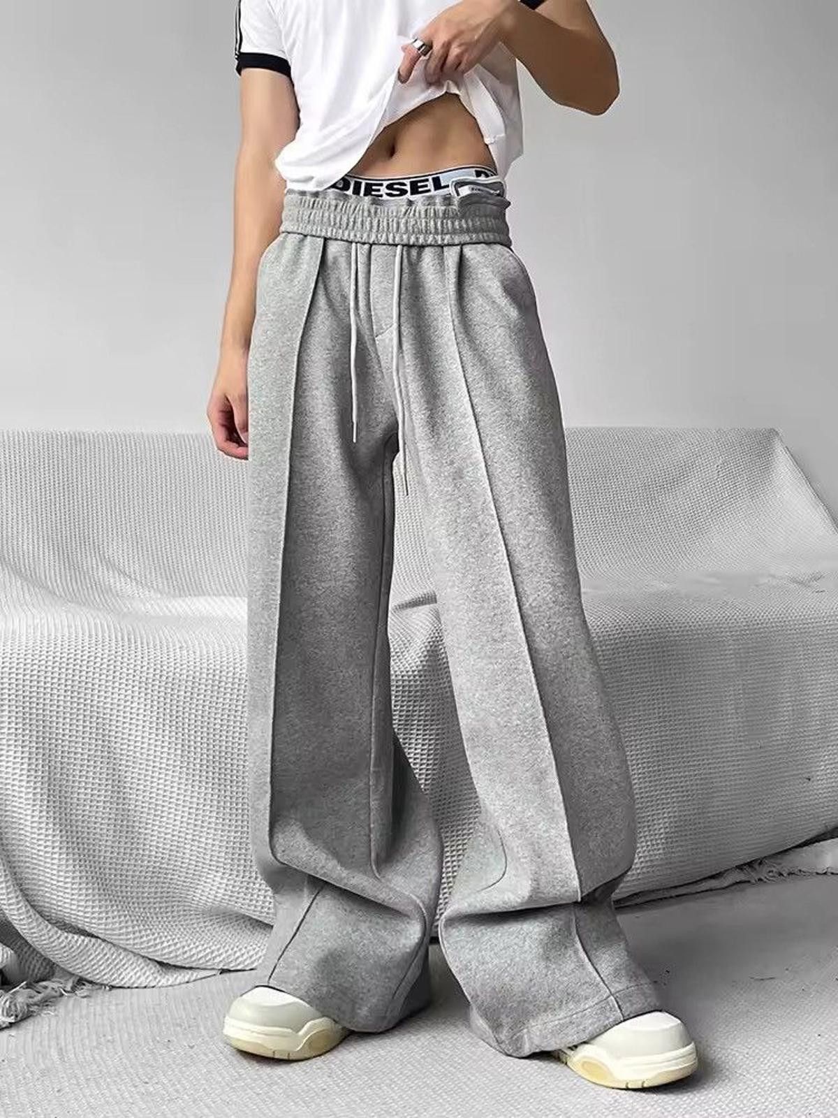 Vintage Loose Oversized Grey Sweatpants Size US 32 / EU 48 - 1 Thumbnail
