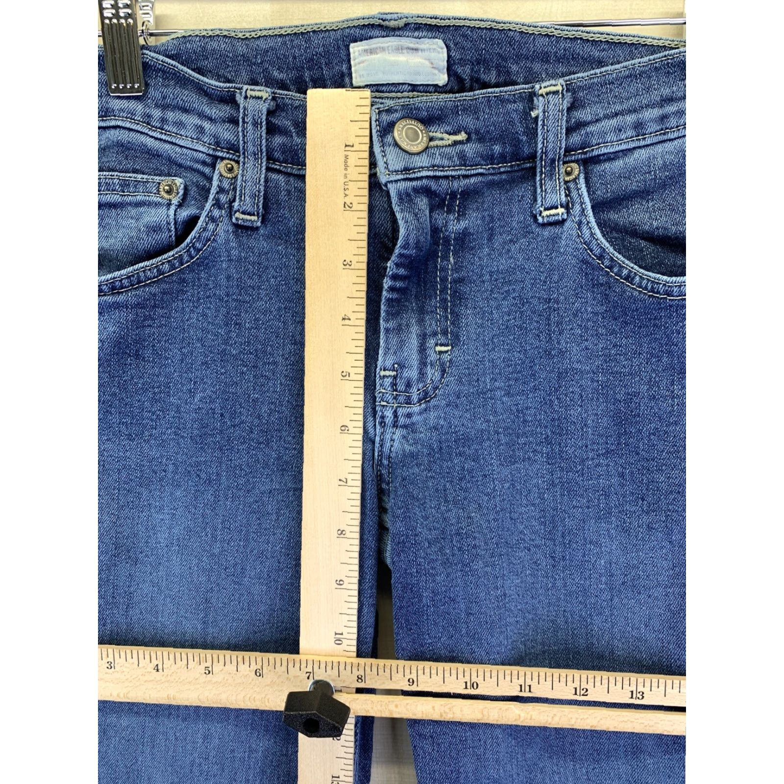 American Eagle Outfitters VINTAGE American Eagle Outfitters Jeans Womens Size 6 Reg Blue Boot Cut Denim 5-Pocket Design Hunter/Light Wash? Size 28" / US 6 / IT 42 - 4 Thumbnail