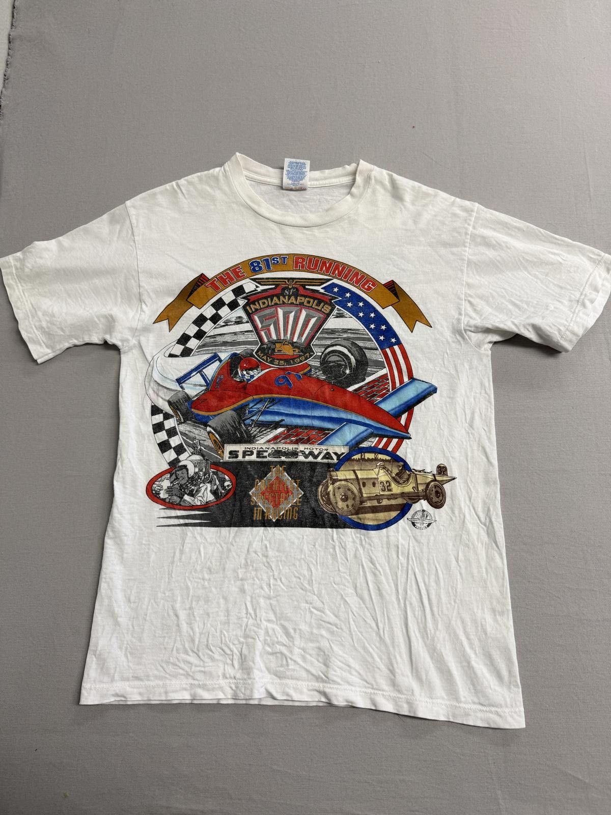 Jerzees Vintage Indianapolis 500 T-shirt 1997 Starting Field Tee - M Size US M / EU 48-50 / 2 - 1 Thumbnail