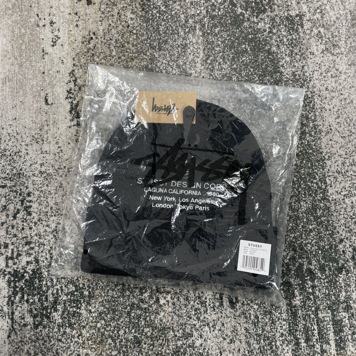 Stussy STUSSY DESIGN CORP CUFF BEANIE // BLACK Size ONE SIZE - 6 Thumbnail