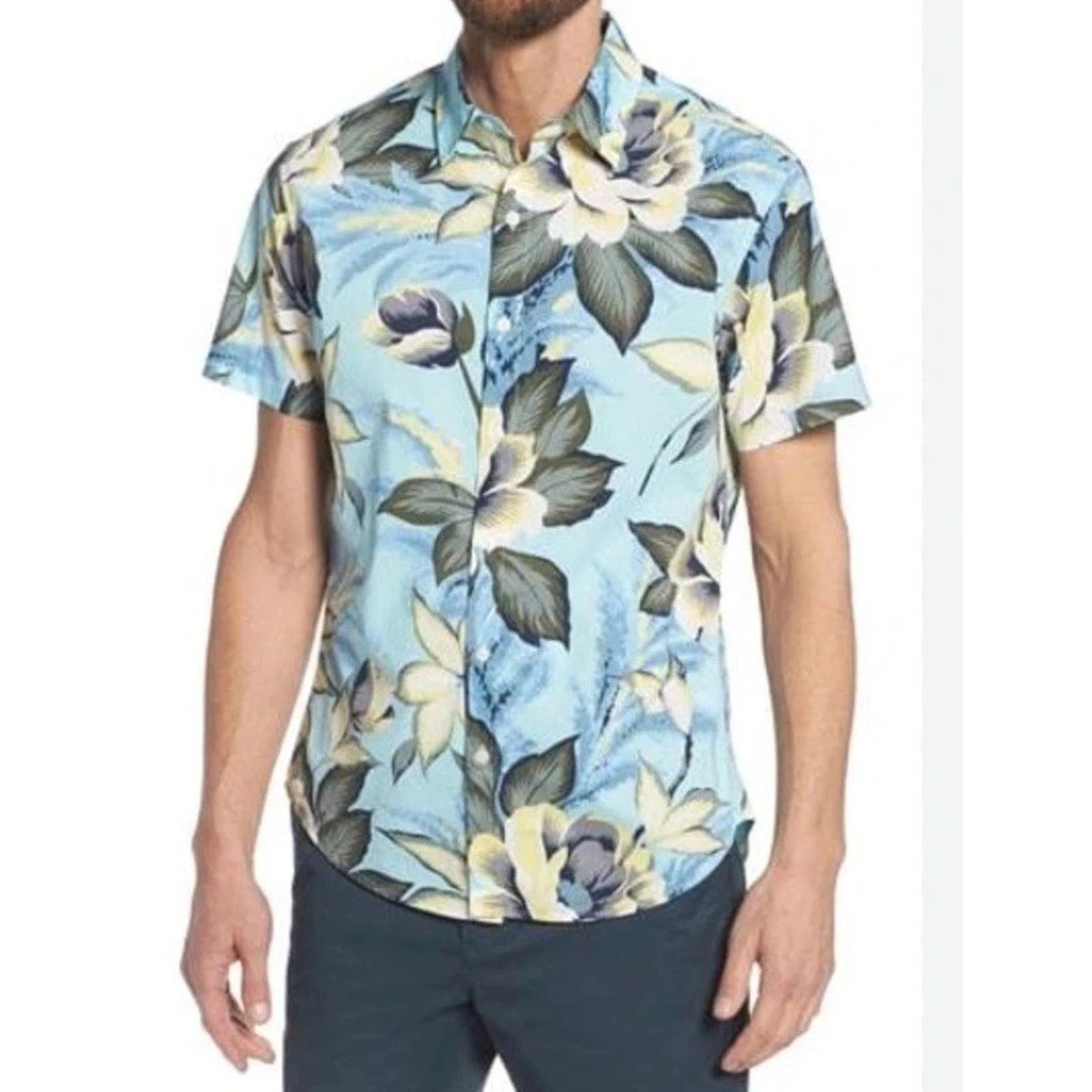 & Other Stories Bonobos Riviera Slim Fit Men’s Shirt Cotton Large A003154 Size US L / EU 52-54 / 3 - 1 Thumbnail
