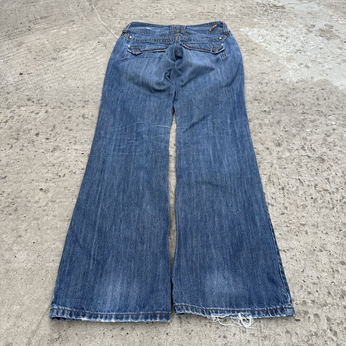 If Six Was Nine × Le Grande Bleu (L.G.B.) × Y/Project Vintage Japanese Style Timzone Flare Jeans W28xL34 Size 28" / US 6 / IT 42 - 2 Thumbnail