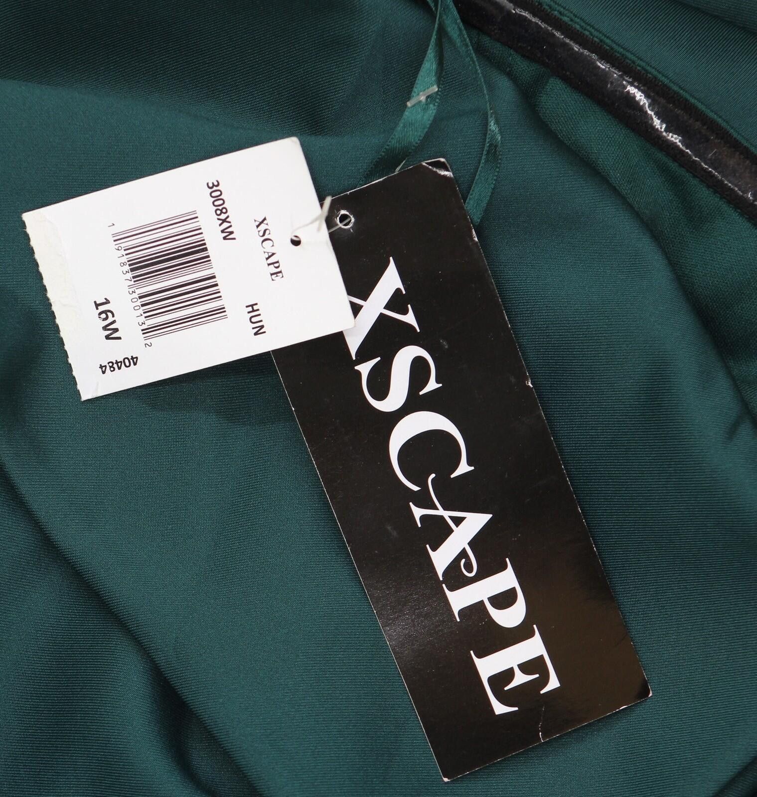 Other Nwt Xscape Off-the-shoulder Dress Gown Hunter Green 16w Size XXL / US 16-18 / IT 52-54 - 3 Thumbnail