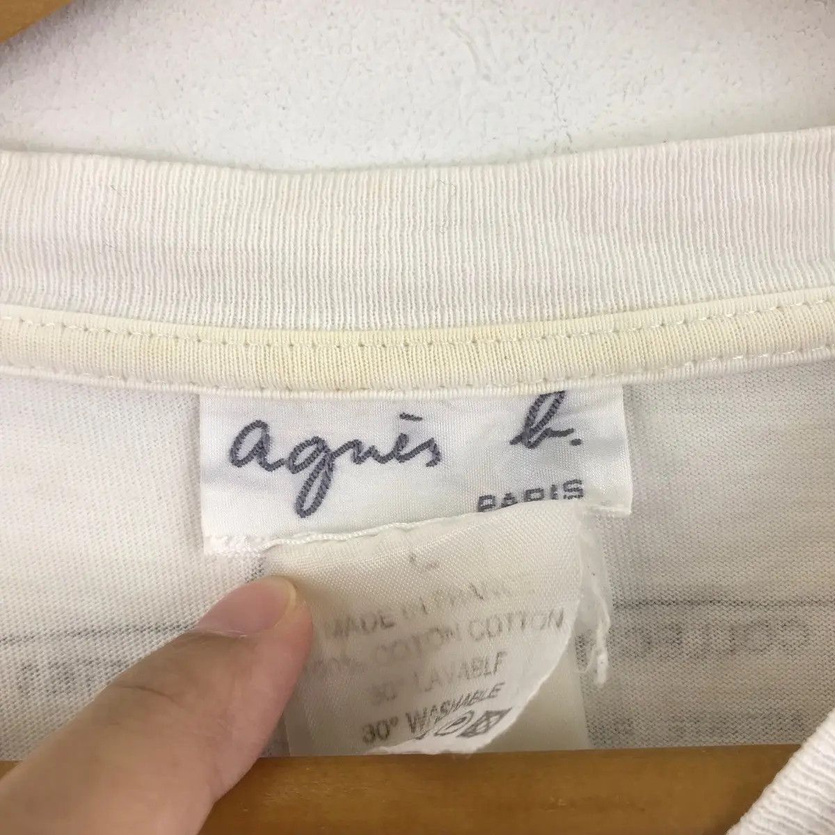 agnes b. Vintage 1996 AGNES. B x RAFAEL GRAY Artist Tee Shirt Size L / US 10 / IT 46 - 4 Thumbnail