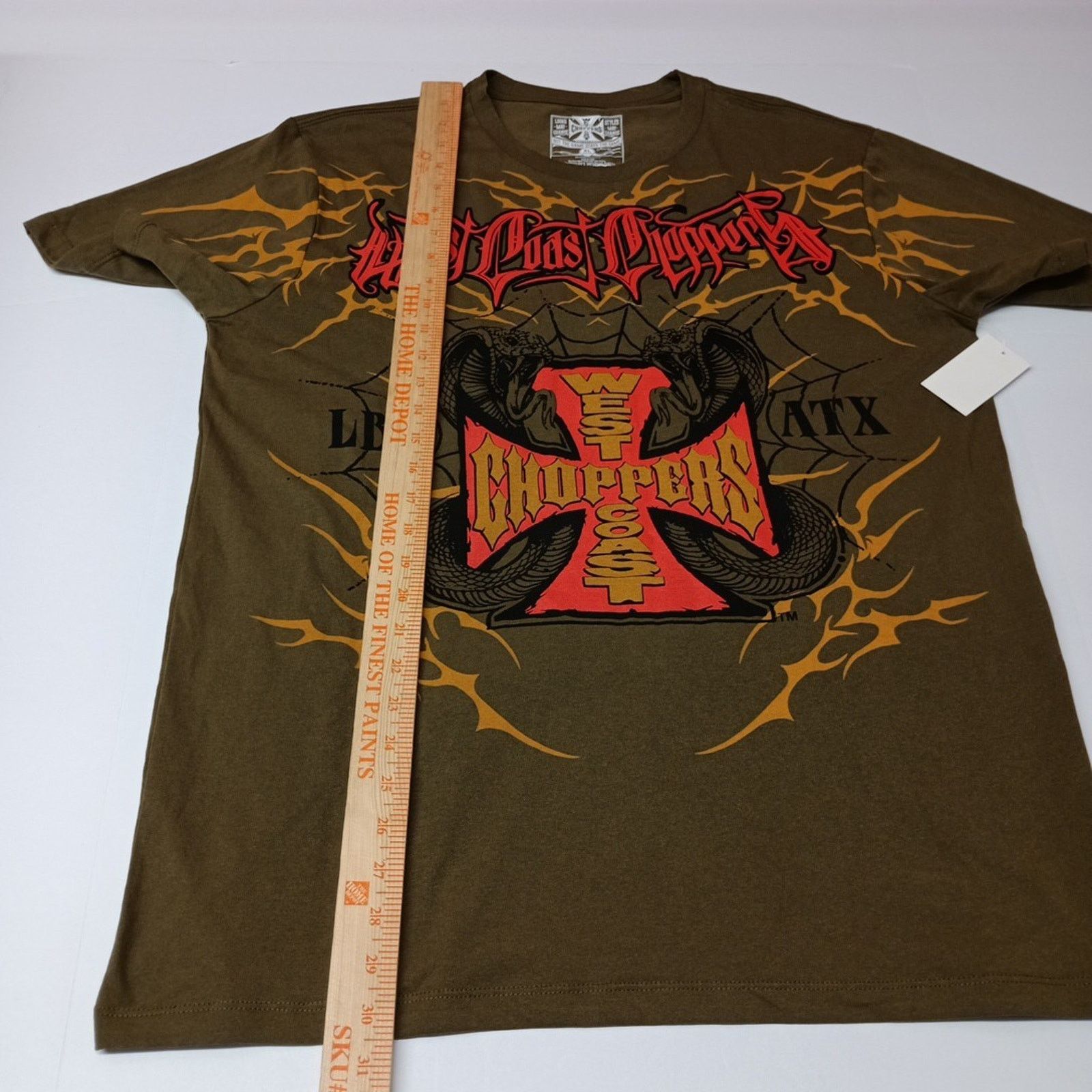 Other West Coast Choppers T-shirt Olive Green Size XL (46-48) NWT Size US XL / EU 56 / 4 - 5 Thumbnail