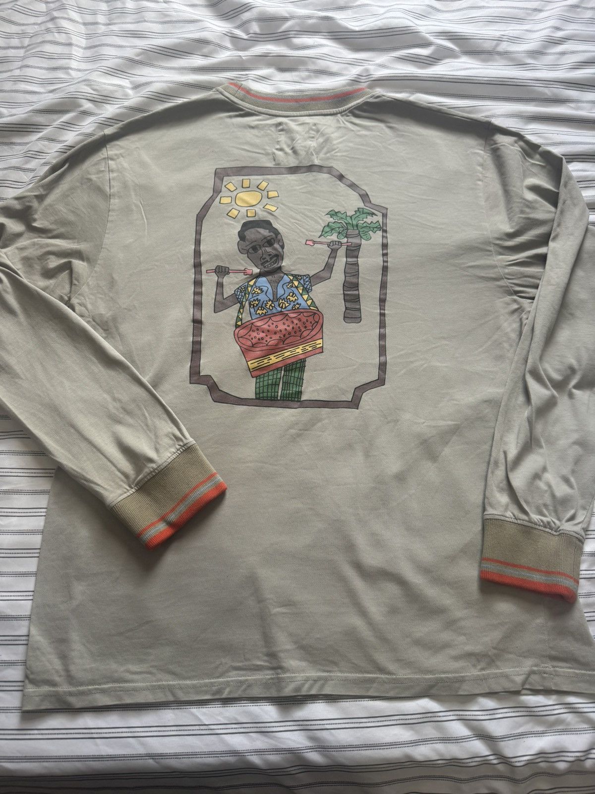 Nicholas Daley Nicholas Daley Graphic Long Sleeve Shirt Olive Green Large Size US L / EU 52-54 / 3 - 5 Thumbnail