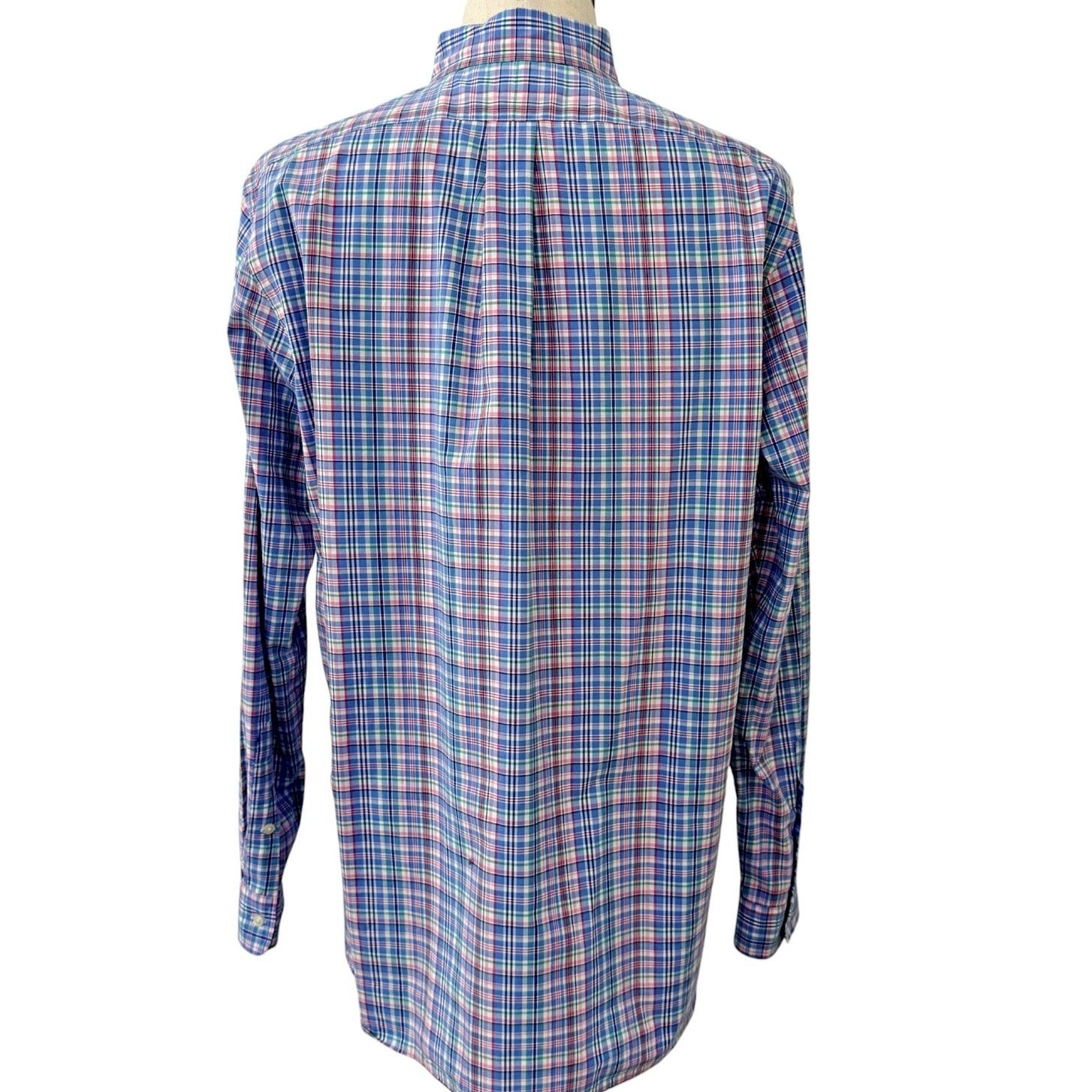 Ralph Lauren Ralph Lauren Multi Plaid Button Down Shirt Cotton Stretch Size US L / EU 52-54 / 3 - 3 Thumbnail