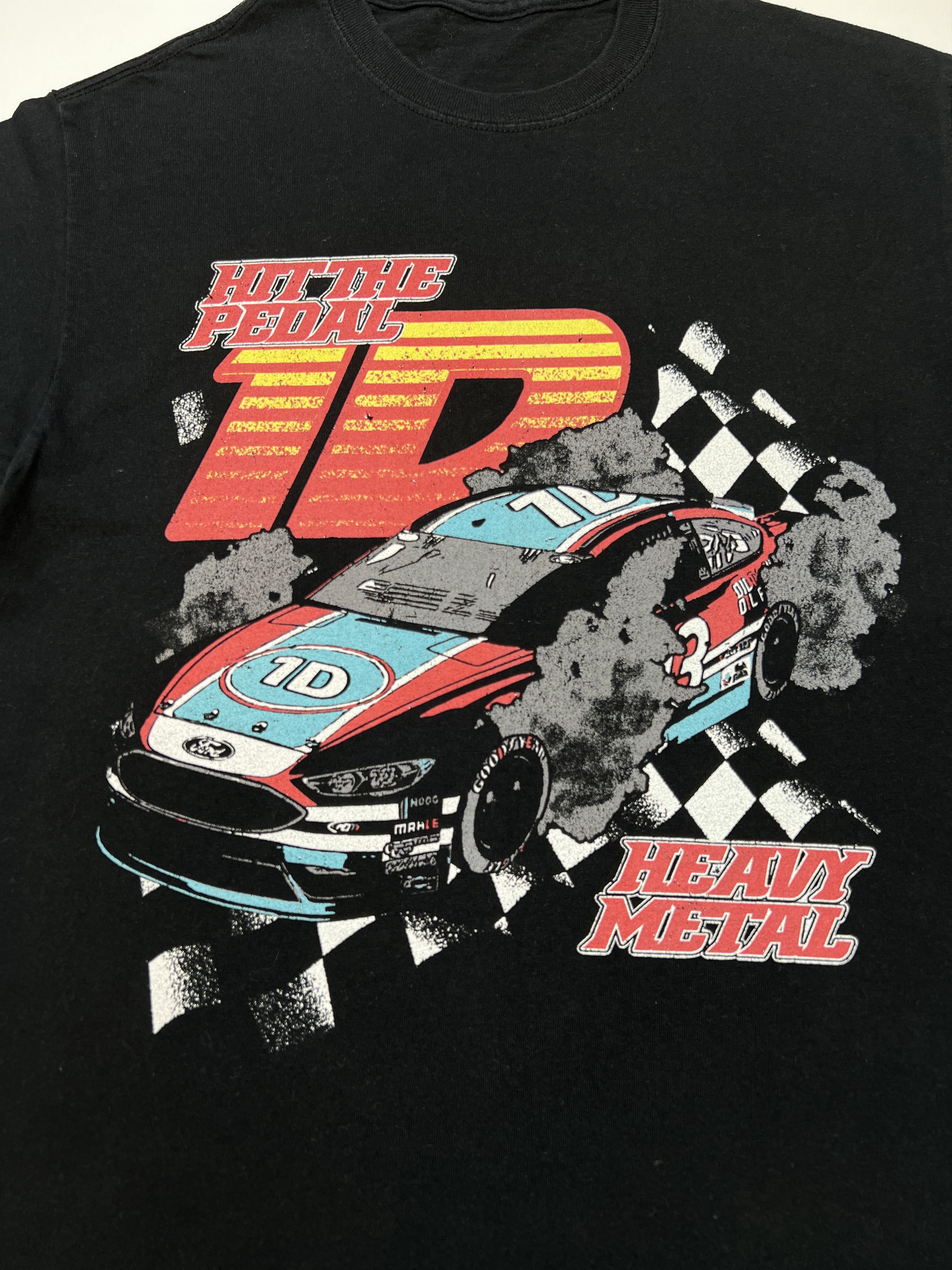 Vintage Crazy Print Y2K Racing Tee Heavy Metal Ford Rally Size US S / EU 44-46 / 1 - 2 Thumbnail