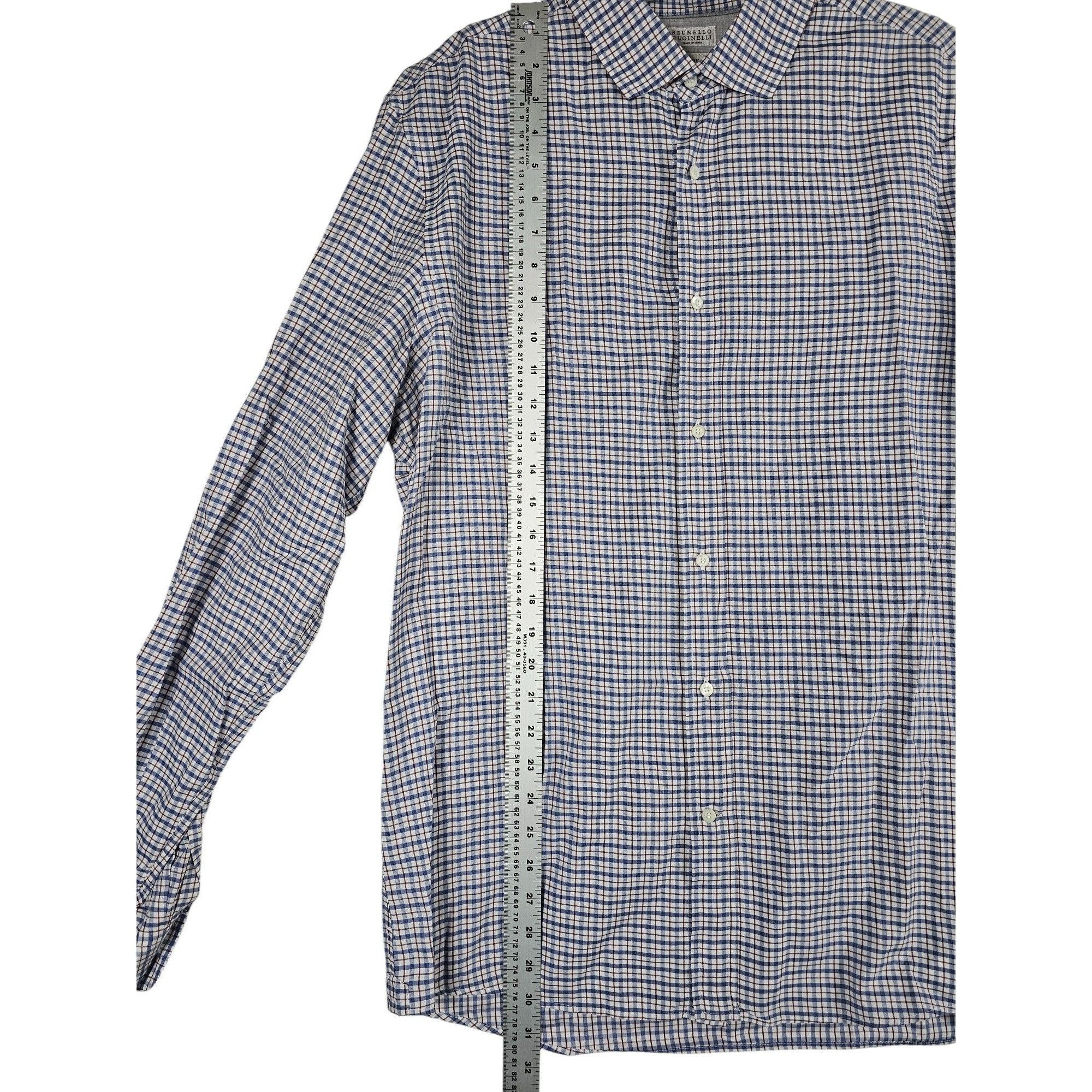 Brunello Cucinelli Brunello Cucinelli Button-Down Shirt XXXL Size US XXL / EU 58 / 5 - 5 Thumbnail