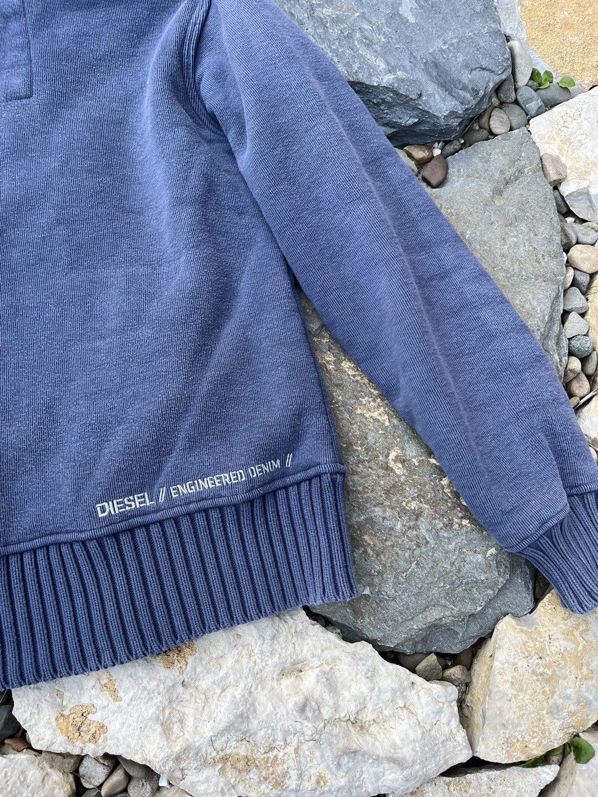 Diesel × Vintage Vintage Diesel jeans y2k heavy fur zip hoodie sherpa jacket Size US M / EU 48-50 / 2 - 21 Thumbnail