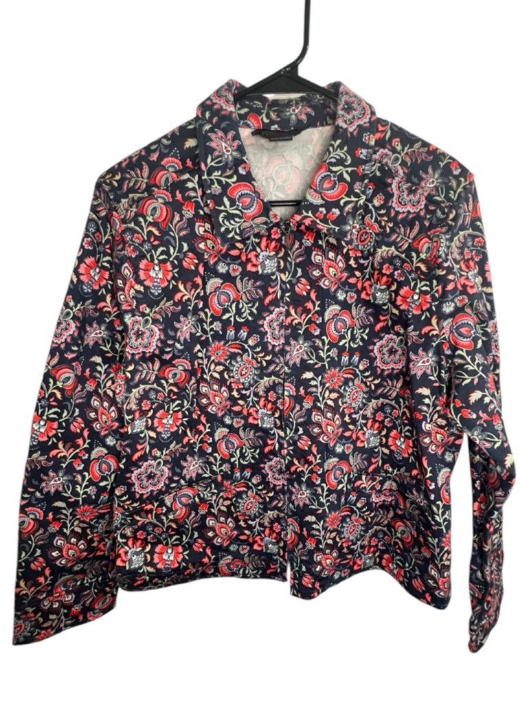 Pendleton Pendleton Floral Two Piece Set W/ Zip Up Top/Cropped Pants Size 38" / US 16 / IT 52 - 2 Thumbnail
