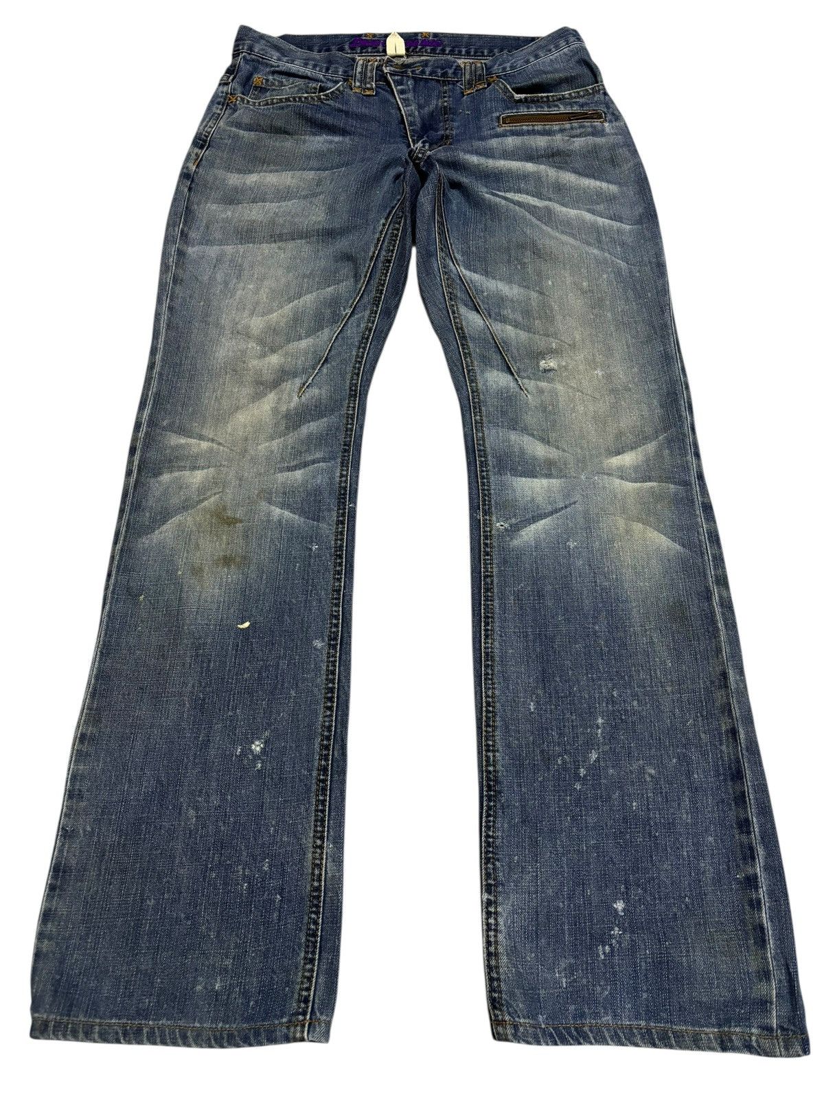 Japanese Brand Vtg Deuse Japan Concept Labo Bootcut Distressed Jeans Size US 30 / EU 46 - 1 Thumbnail