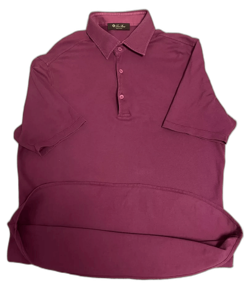 Ermenegildo Zegna Loro Piana Purple Short Sleeve Polo Shirt-yf Size US L / EU 52-54 / 3 - 1 Thumbnail
