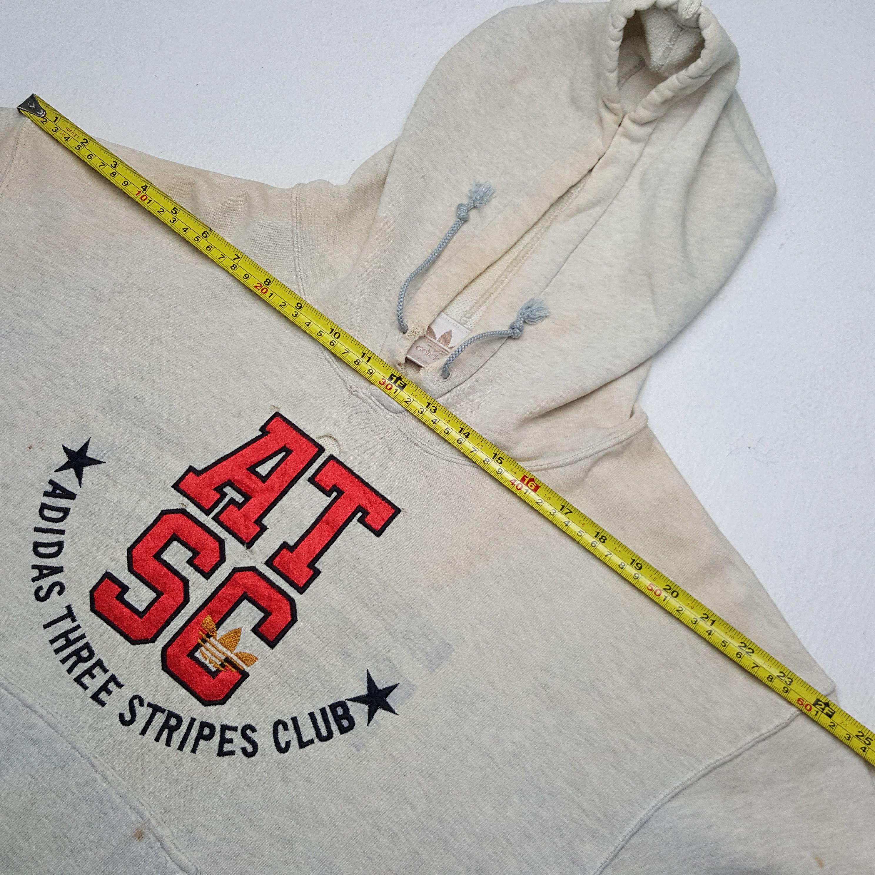 Adidas × Vintage Vintage Adidas Three Stripes Club Sweatshirt Hoodies Size US L / EU 52-54 / 3 - 5 Thumbnail