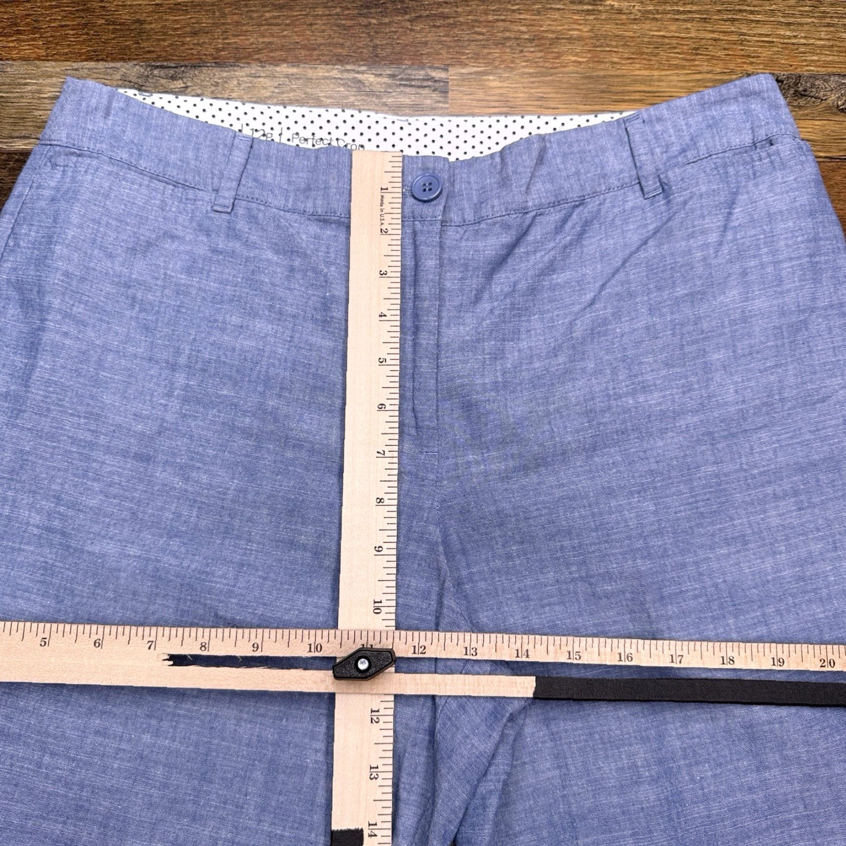 Talbots Talbots Perfect Crop Pants 12P Petite Blue High Rise Cropped Pants City Preppy Womens Girls Size 34" / US 12 / IT 48 - 7 Thumbnail