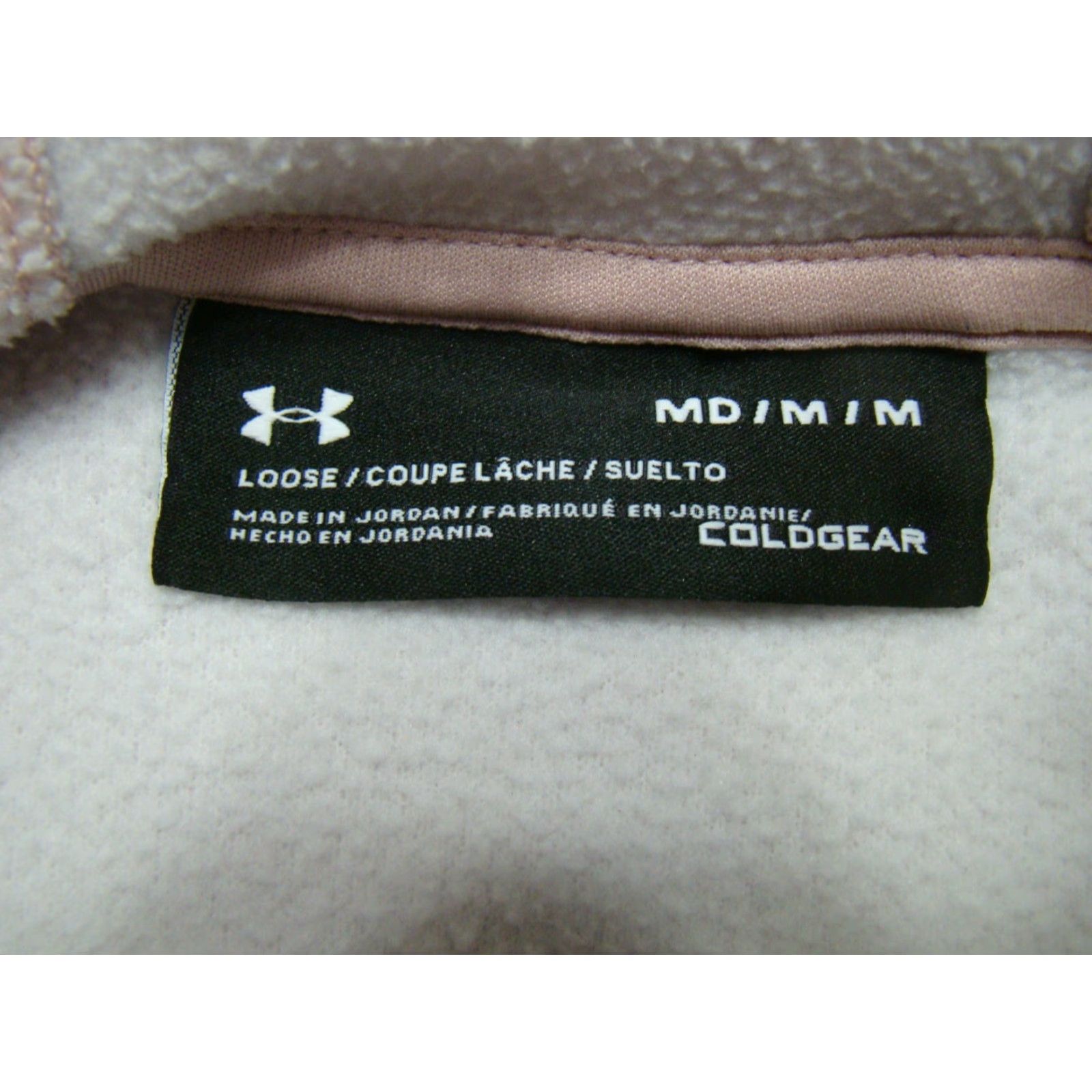 Under Armour Under Armour Womens Cold Gear Pink Salmon Loose Fit Popover Hoodie RL Hoodie M Pink Womens, 90s? Size M / US 6-8 / IT 42-44 - 5 Thumbnail