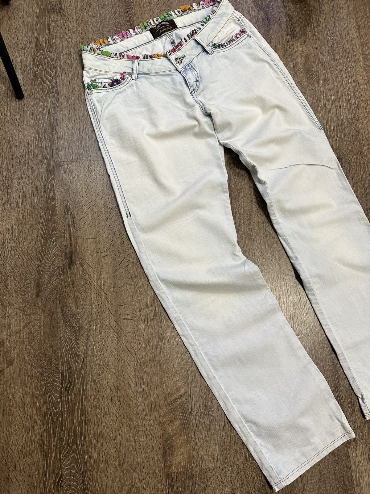 Roberto Cavalli Roberto Cavalli Vintage Y2K Jeans Denim Size 29" - 5 Thumbnail