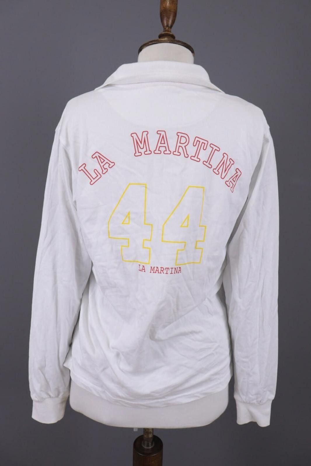 La Martina La Martina White Espana Polo #44 Team Polo Shirt Size M Size M / US 6-8 / IT 42-44 - 9 Thumbnail