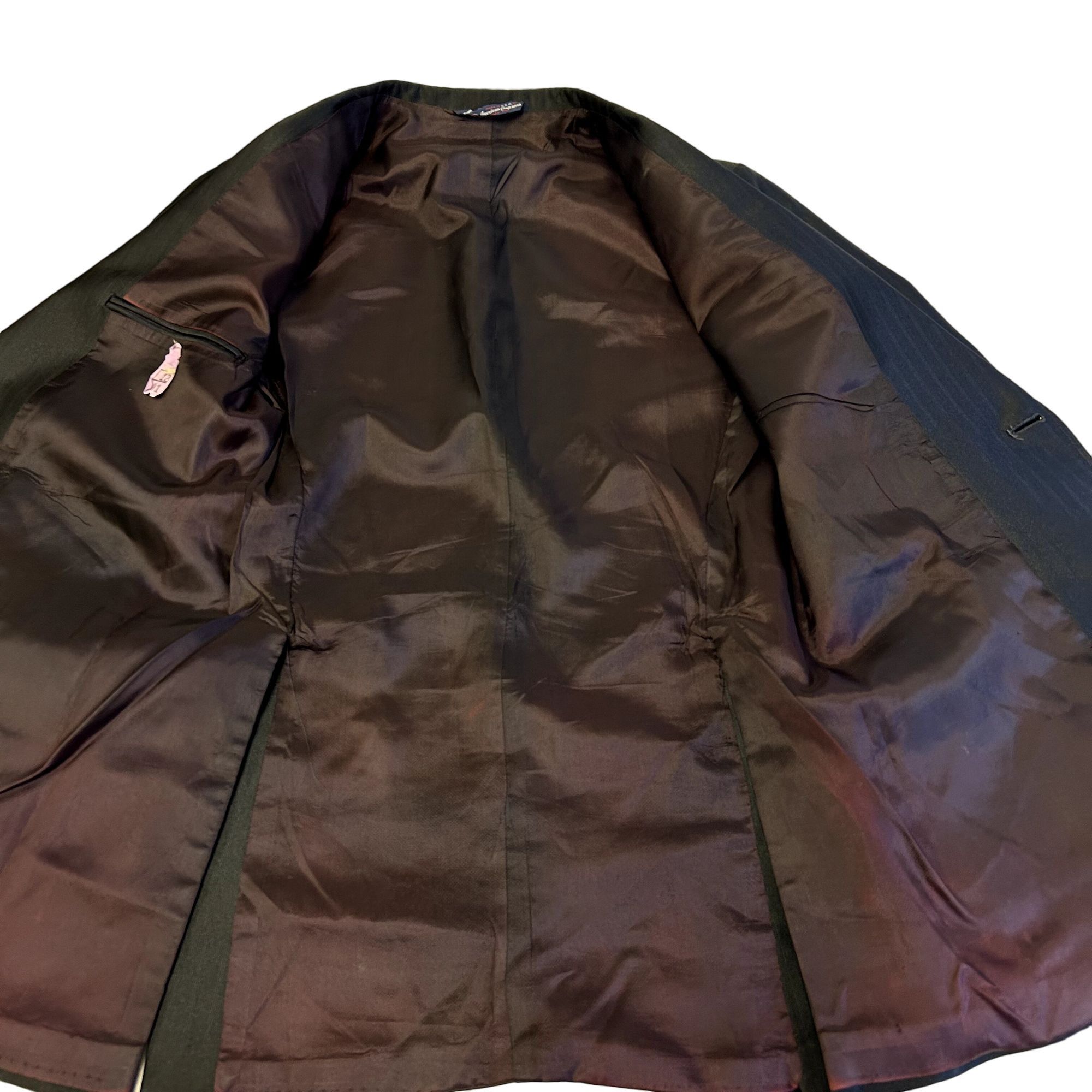 Unkwn Vintage 70's Men's BLACK Sport Coat MoD DISCO Jacket SHARKSK Size 36R - 4 Thumbnail