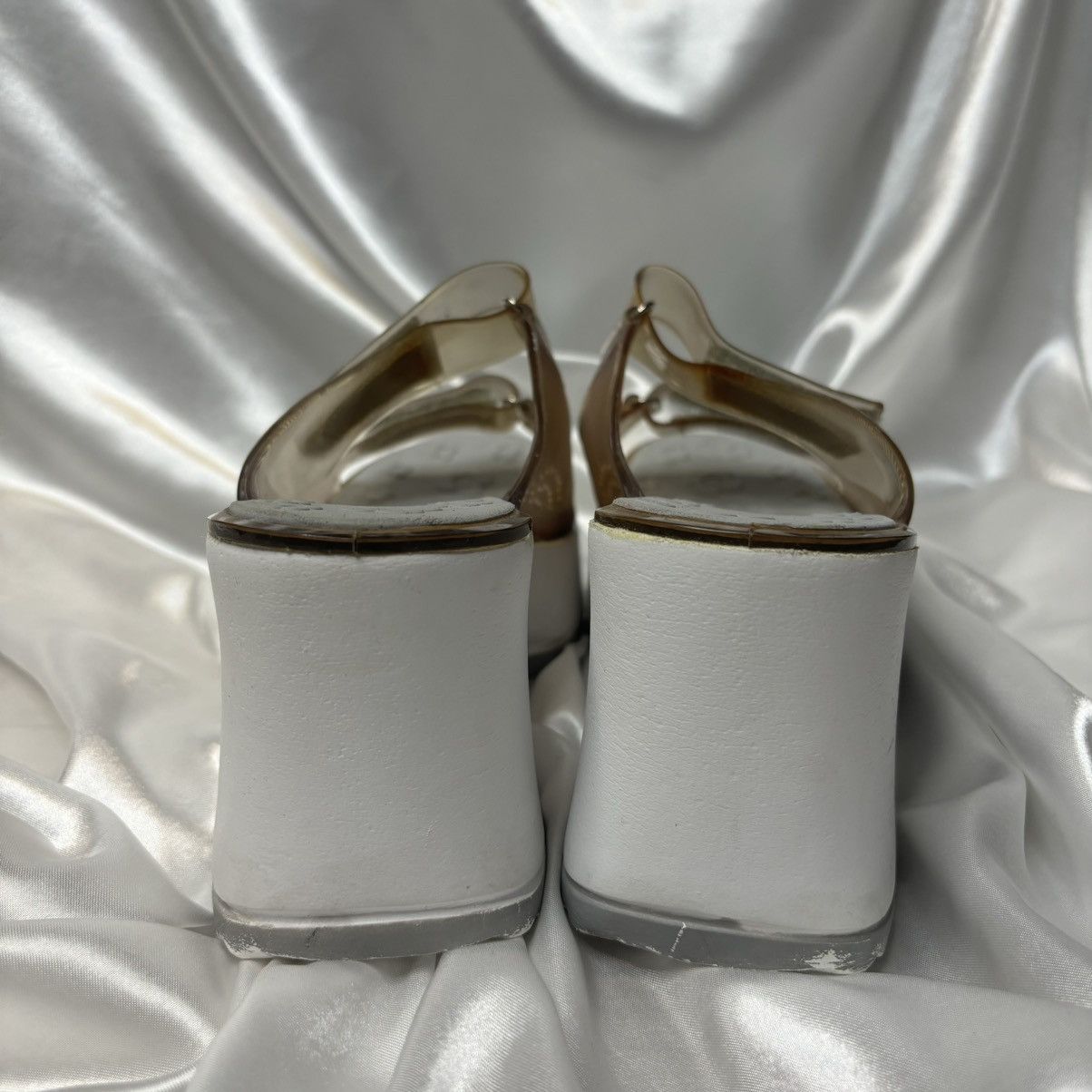 Vintage vintage chunky platform flip flops y2k 90s 00s alternative Size US 7 / IT 37 - 9 Thumbnail