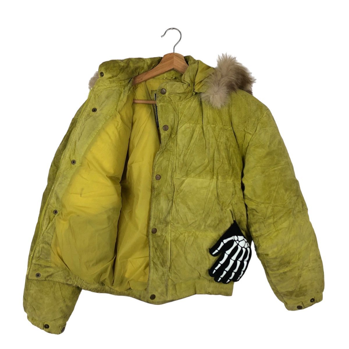 Japanese Brand 🔥VINTAGE BOMBER JACKET UNKNOWN JAPAN MADE MINK FUR HOODIE Size US M / EU 48-50 / 2 - 9 Thumbnail