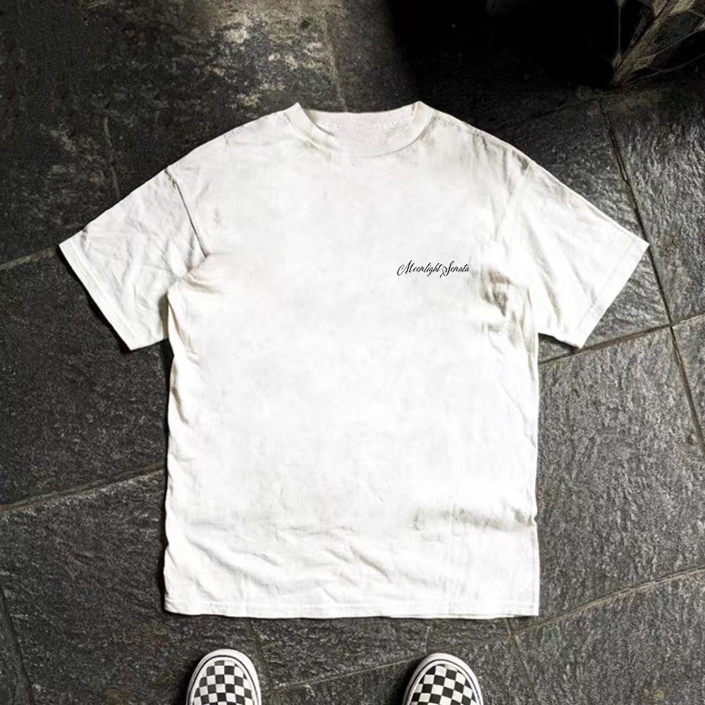 Vintage White retro pigeon print cotton t-shirt Size US M / EU 48-50 / 2 - 2 Thumbnail