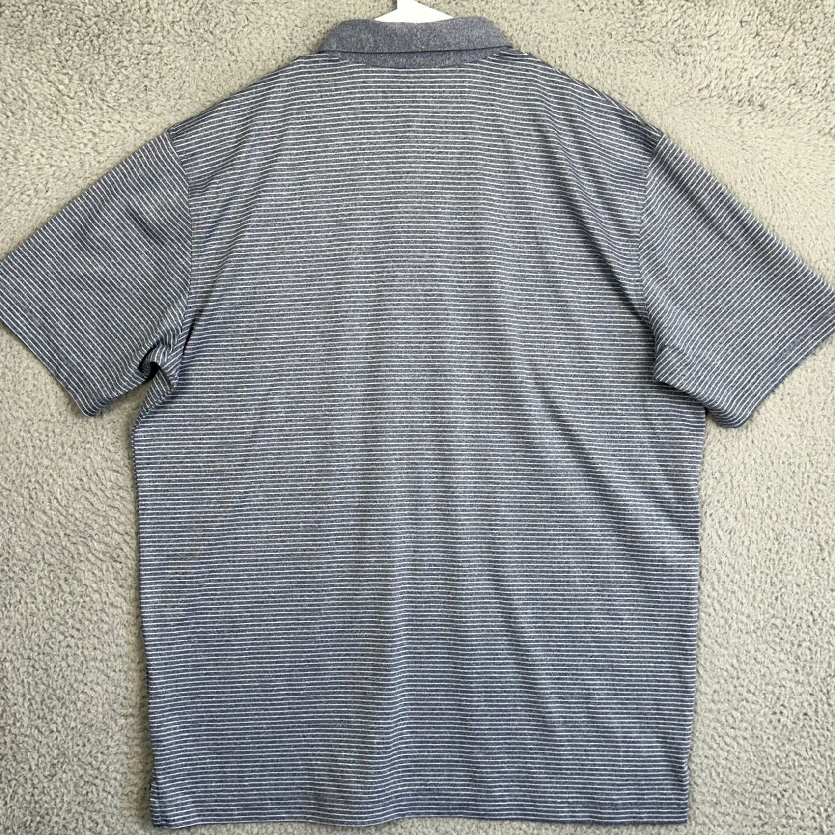 Callaway Callaway Polo Shirt Mens Large Navy Opti-Dri Stripe Short Sleeve GOLF Activewear Stretch Polo Shirt Blue White Chevron Logo Size US L / EU 52-54 / 3 - 3 Thumbnail