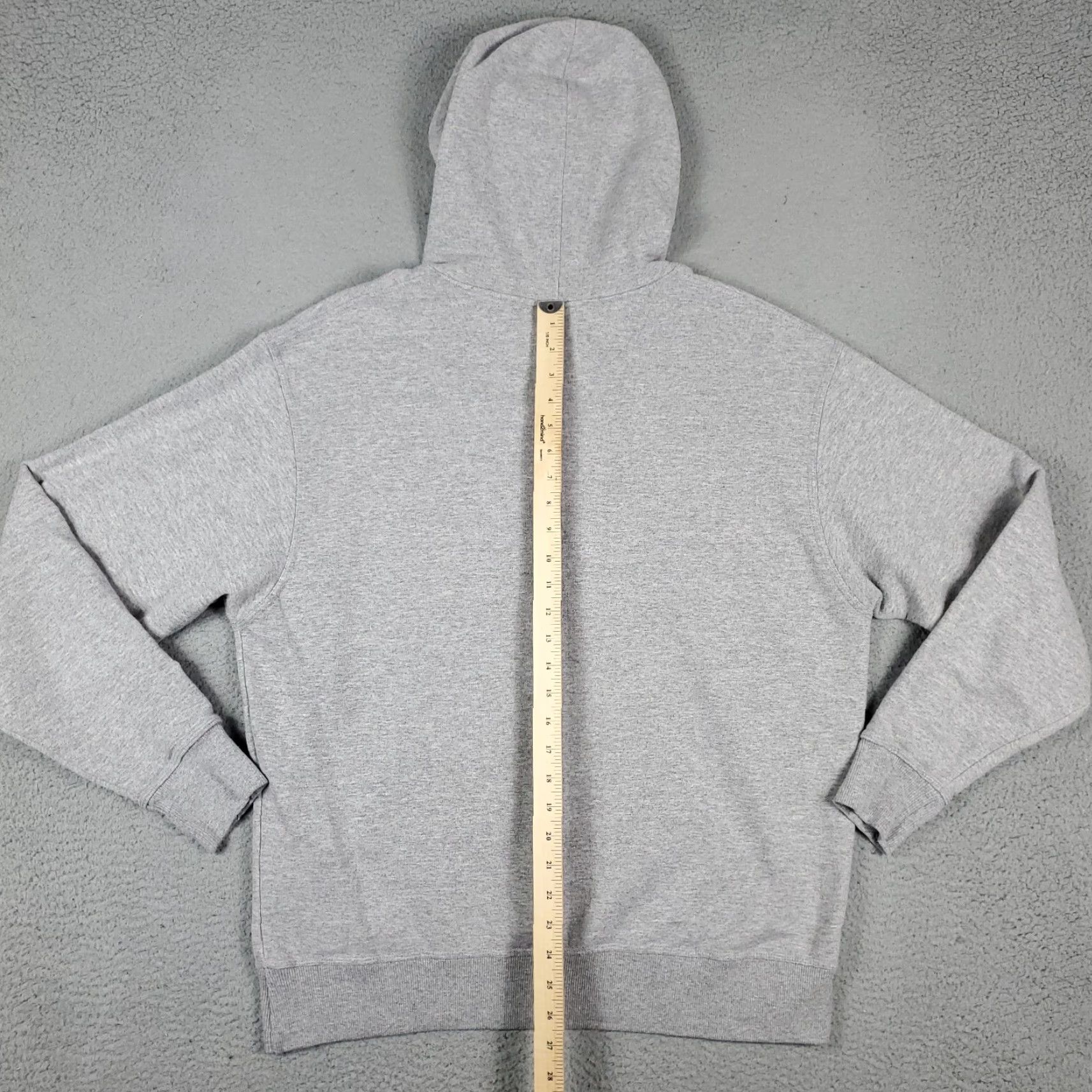 Champion Champion Hoodie Gray Lace Tie Pullover Casual Sweatshirt Adult L Mens Regular Solid Cotton Polyester Fleece Size US L / EU 52-54 / 3 - 6 Thumbnail