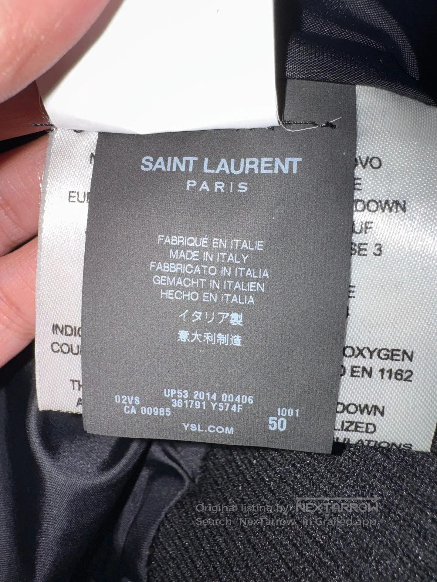 Yves Saint Laurent Saint Laurent YSL Rivet Leather Puffer Jacket. Size US M / EU 48-50 / 2 - 2 Thumbnail