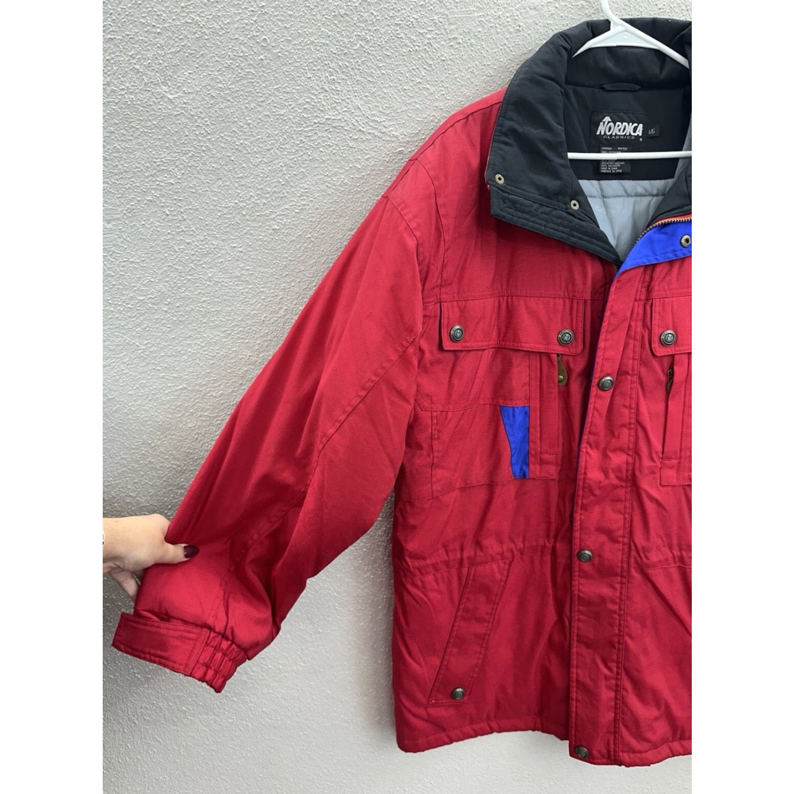 Vintage Nordica Classics Mens Jacket Size Large Red DoubleClose Insulated Ski Winter VTG Size US L / EU 52-54 / 3 - 2 Thumbnail