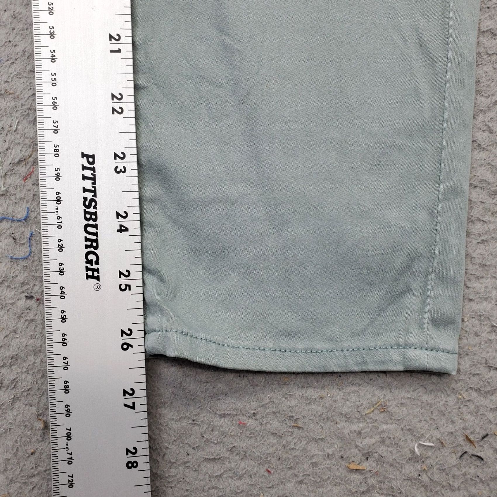 Vintage AG Adriano Goldschmied Pants Women Slim Straight Green 29 5-Pockets Ankle Size 29" - 4 Thumbnail