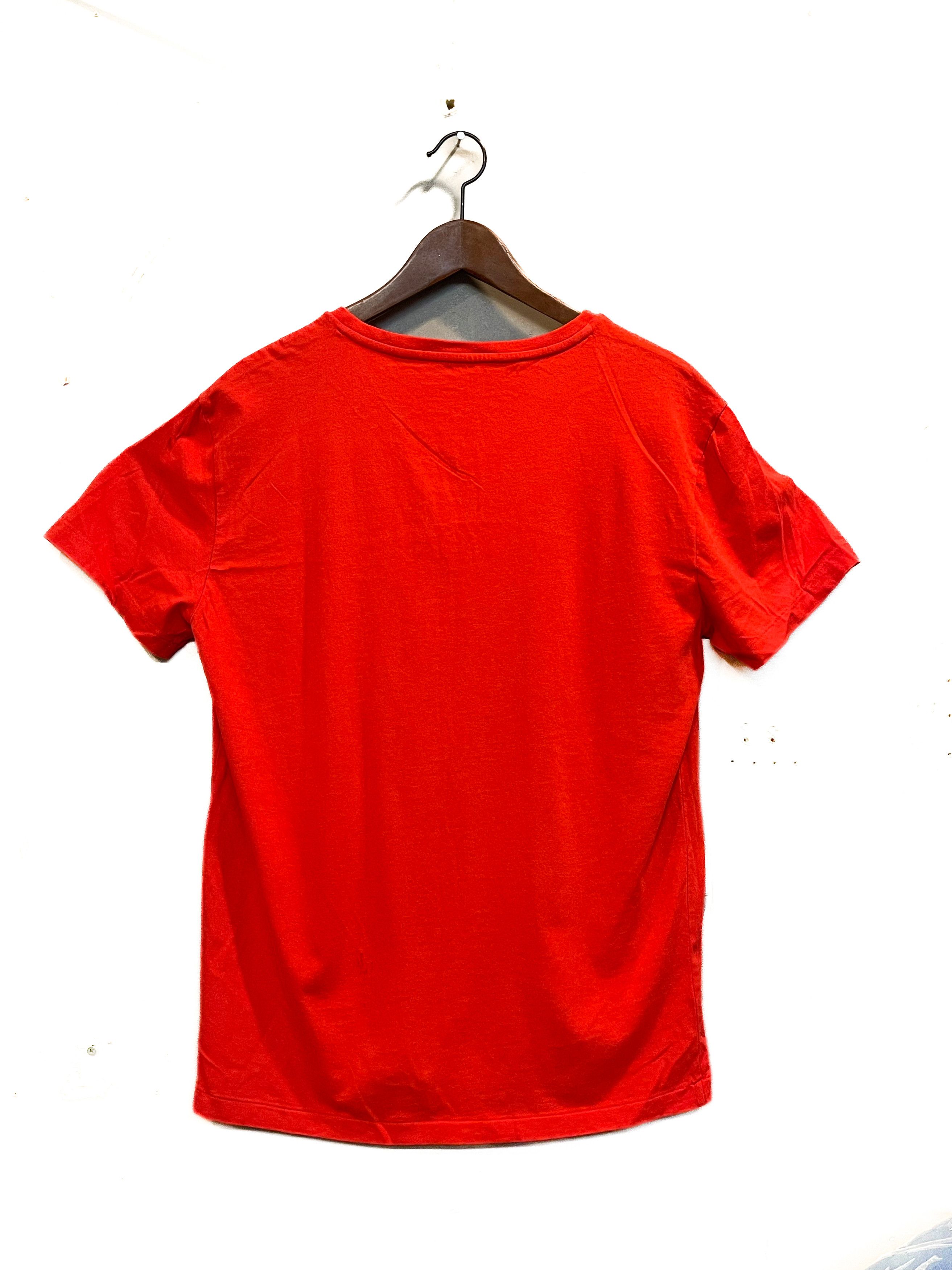 Polo Ralph Lauren Red Polo Ralph Lauren V Neck Tee Size US M / EU 48-50 / 2 - 4 Thumbnail