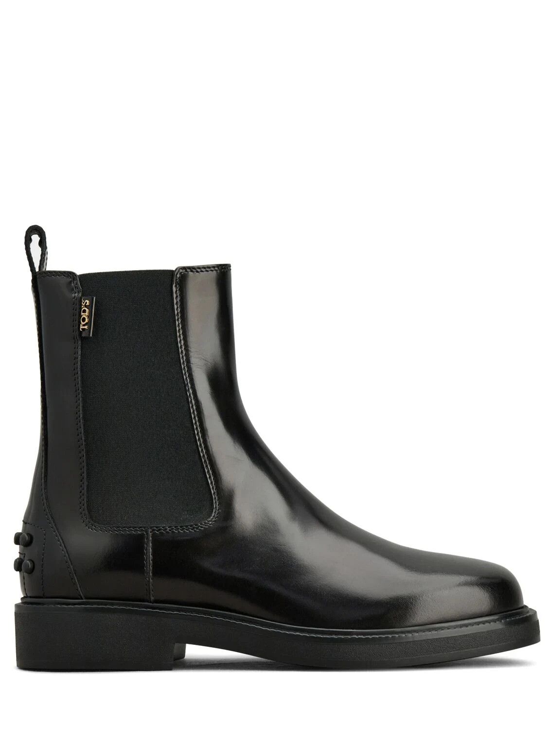 TOD'S Black Leather Ankle Boots New