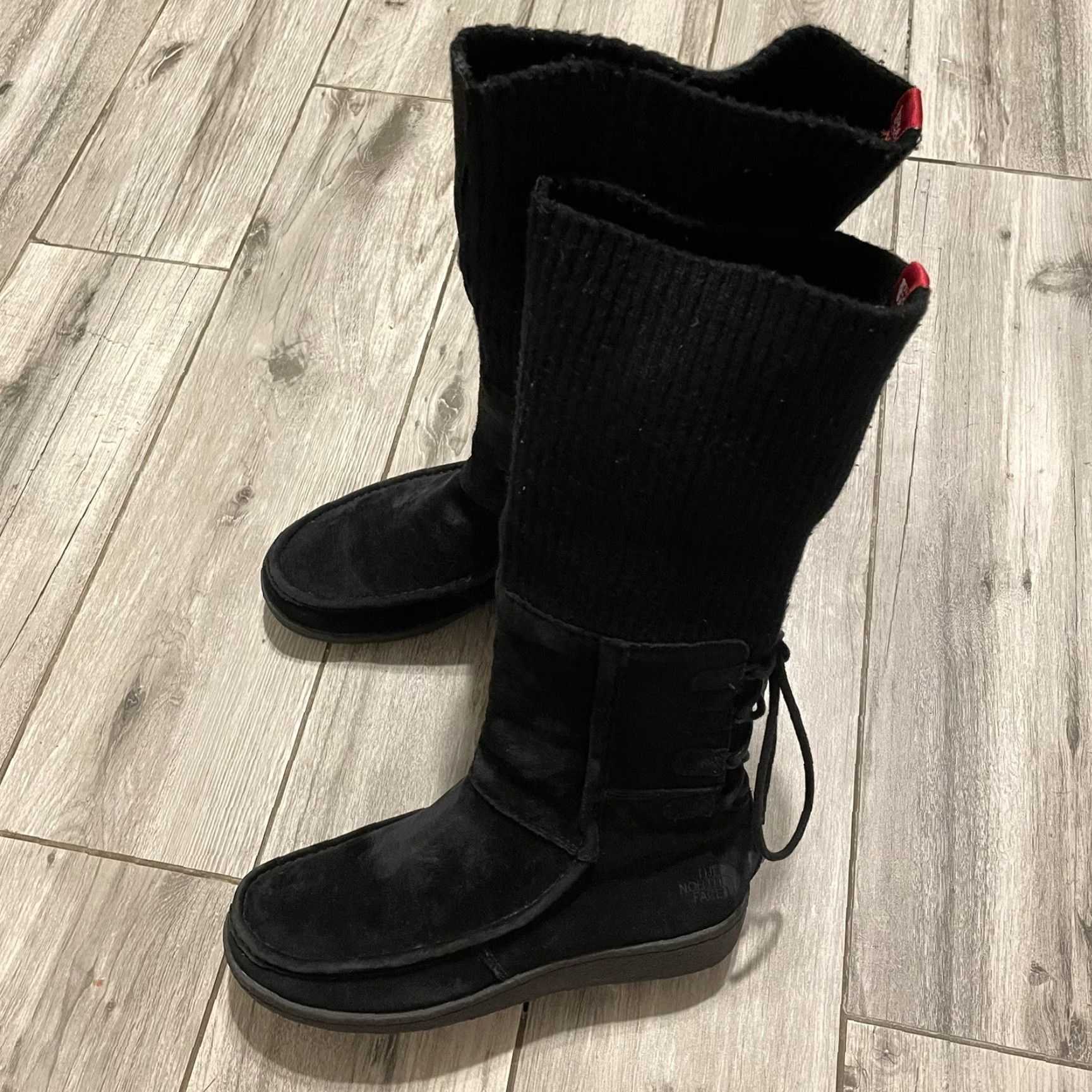 The North Face The North Face Womens Black Suede Fold Over Sweater Winter Snow Boots 6 Moccasin Size M / US 6-8 / IT 42-44 - 2 Thumbnail