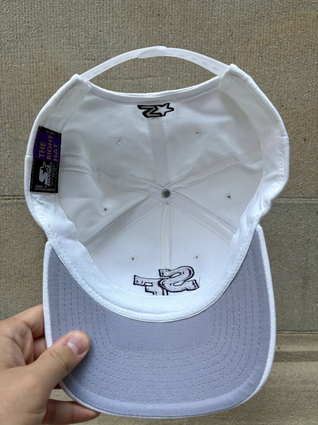Starter San Francisco Giants vtg 90s white Starter snapback hat OSFA Size ONE SIZE - 3 Thumbnail
