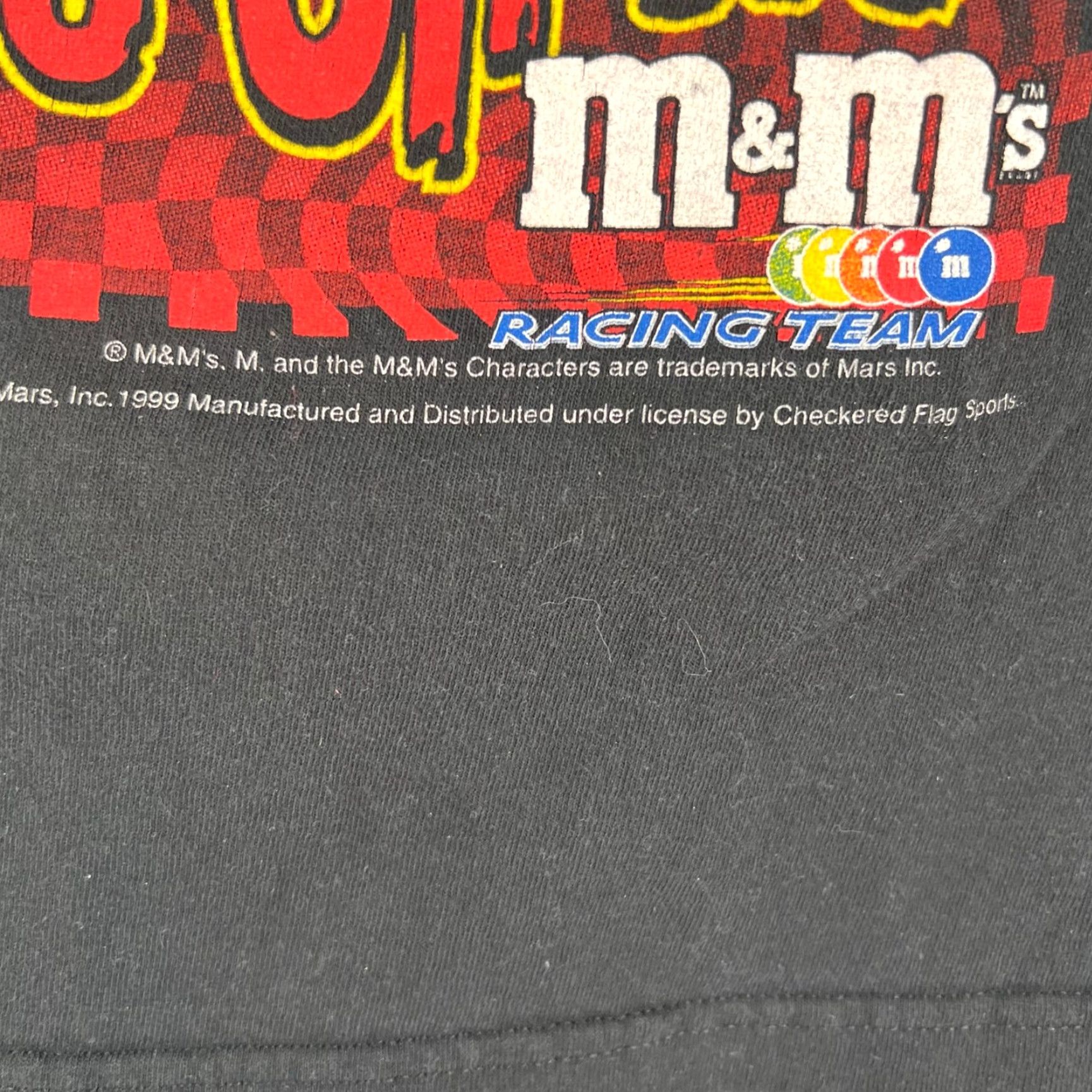 NASCAR M&M Racing NASCAR T-Shirt Adult XL Black Graphic Short Sleeve Mens Size US XL / EU 56 / 4 - 4 Thumbnail