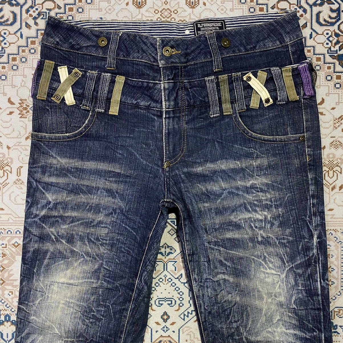 If Six Was Nine × Japanese Brand × Le Grande Bleu (L.G.B.) 2000s Y2K Alphanumeric Doublewaist Jeans Size US 30 / EU 46 - 4 Thumbnail
