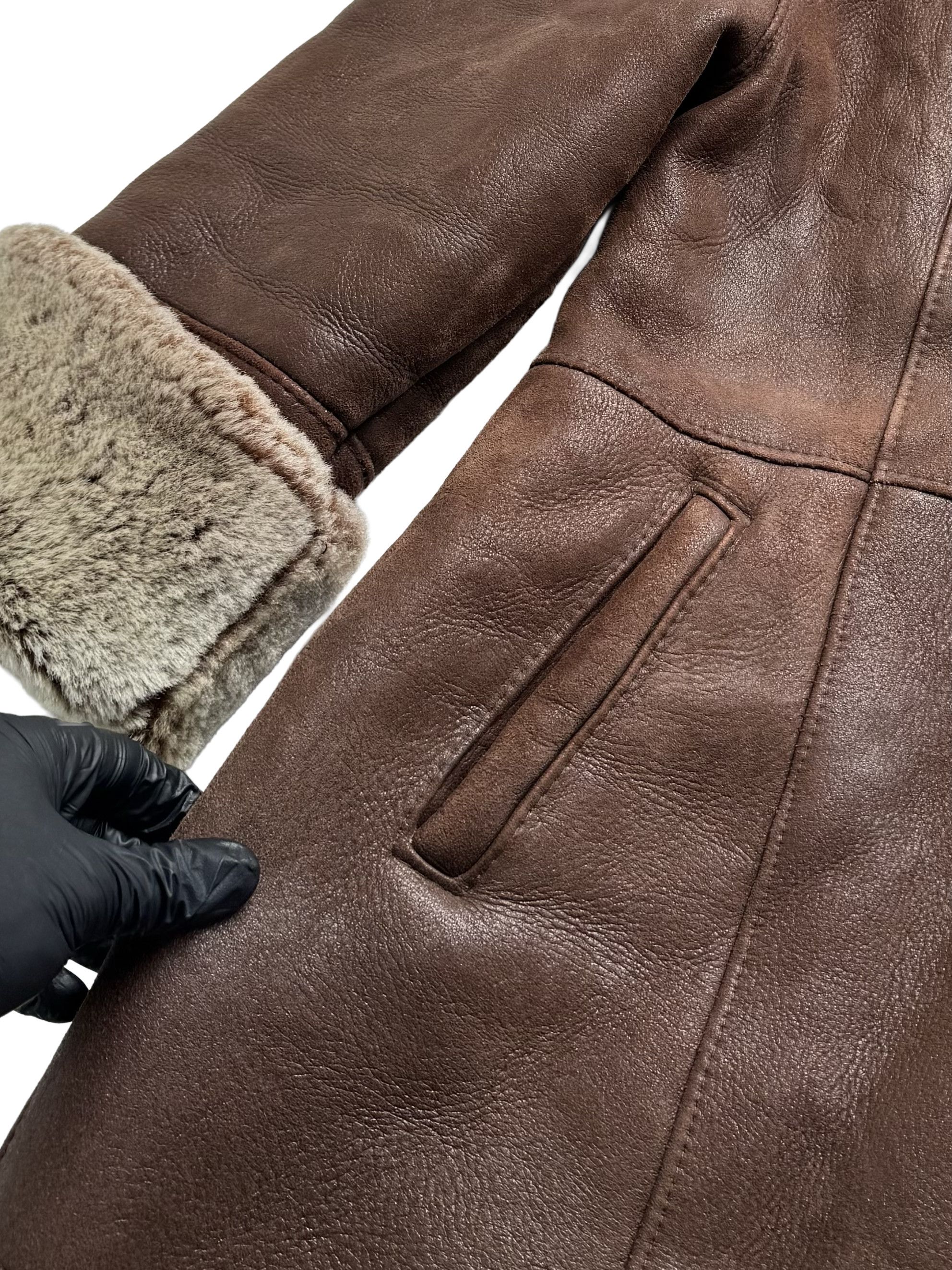 Vintage Vintage Real Sheepskin Coat Size L / US 10 / IT 46 - 9 Thumbnail