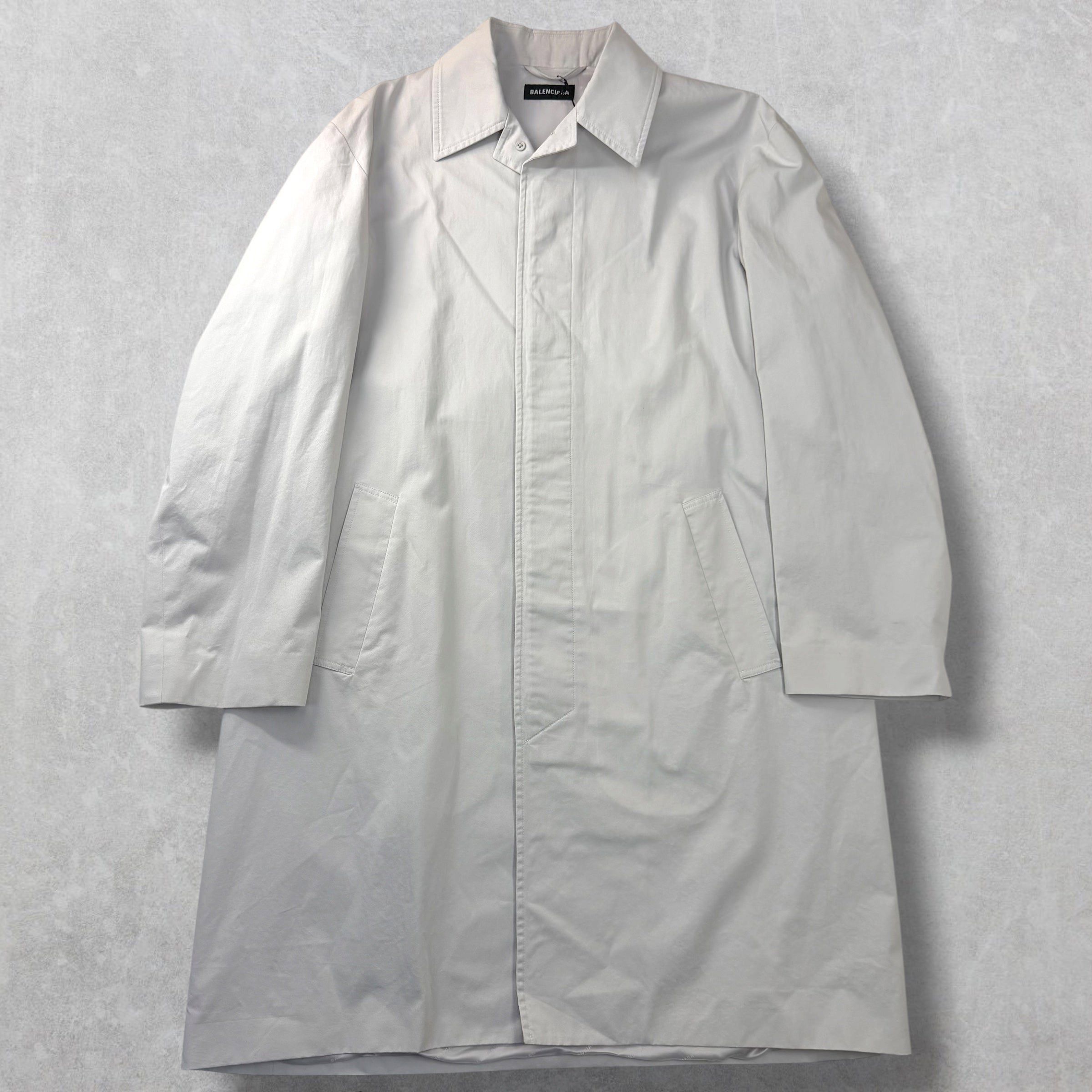 Balenciaga Balenciaga Grey Trench Coat 48 (M) Size US M / EU 48-50 / 2 - 1 Thumbnail