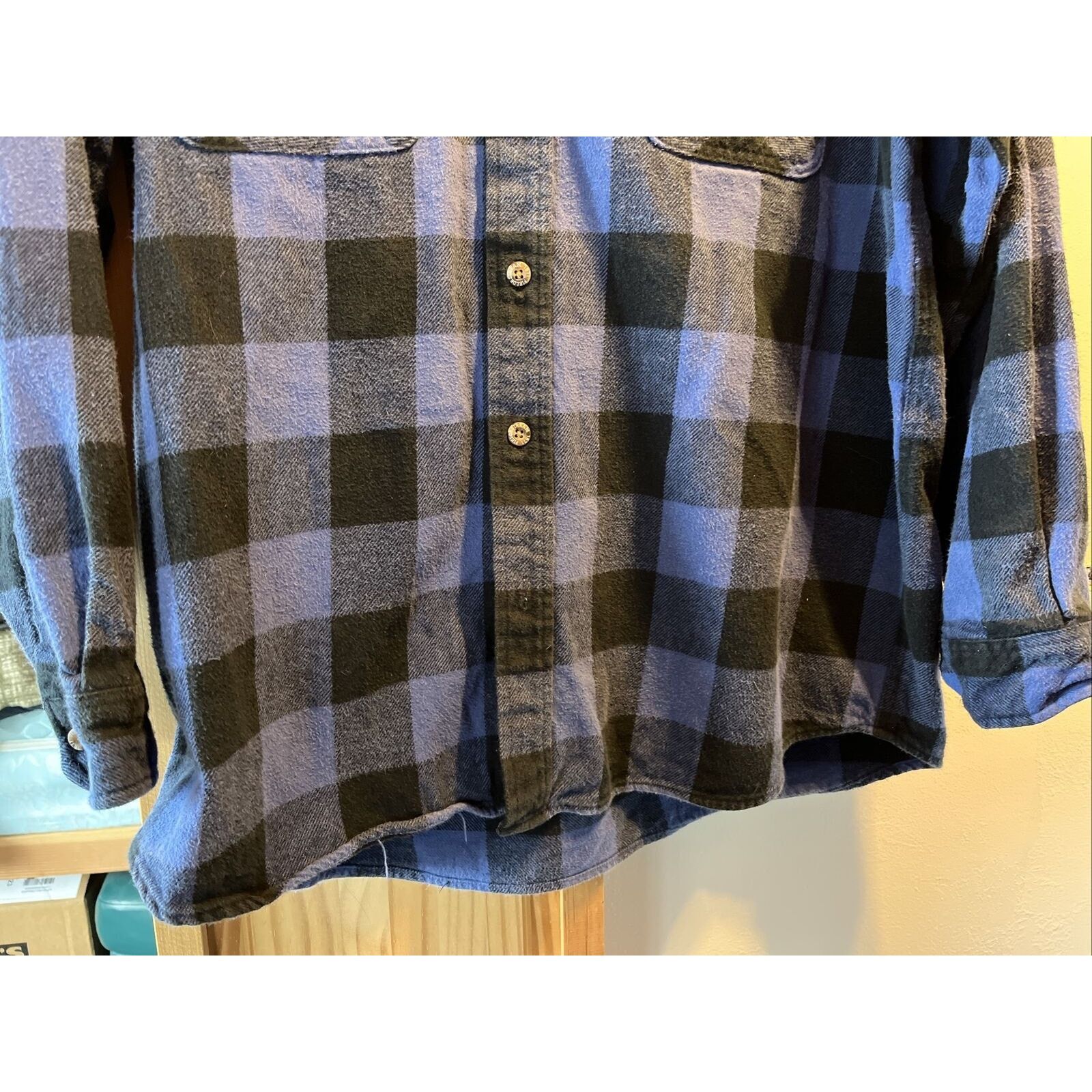 Field & Stream Field & Stream VTG men’s XXL blue plaid cotton flannel shirt Size US XXL / EU 58 / 5 - 10 Thumbnail