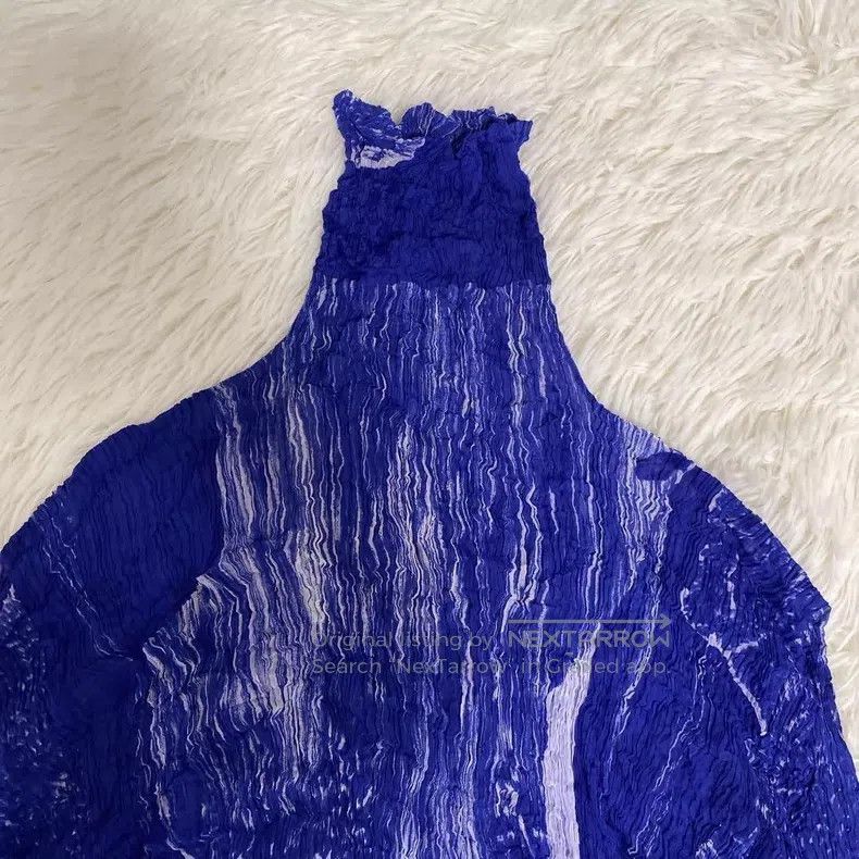 Issey Miyake Issey Miyake Blue Long Sleeve Size M / US 6-8 / IT 42-44 - 3 Thumbnail